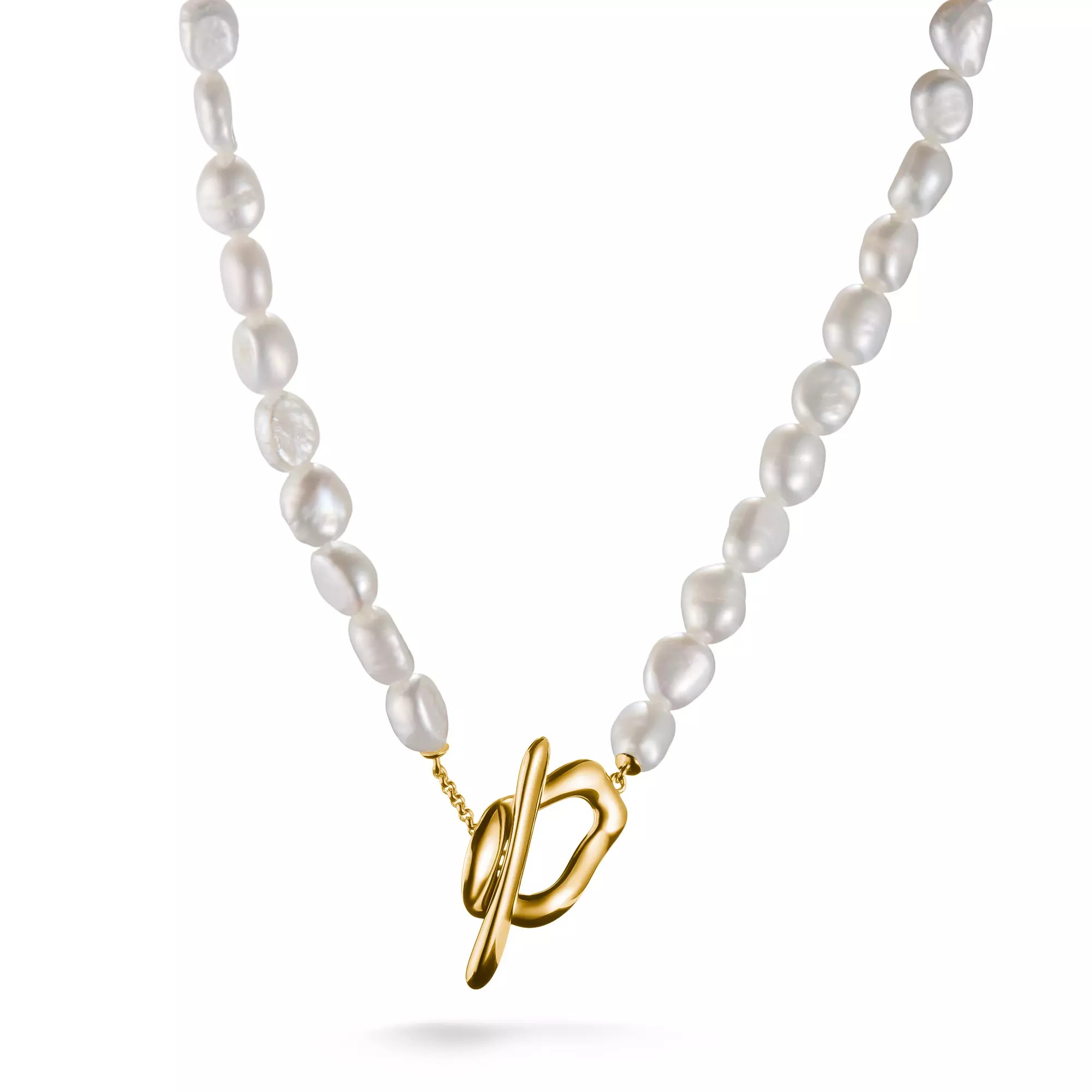 Thomas Sabo Kette - Zuchtperle - Bold Elegance 45 cm - Silber vergoldet – Ansicht 2