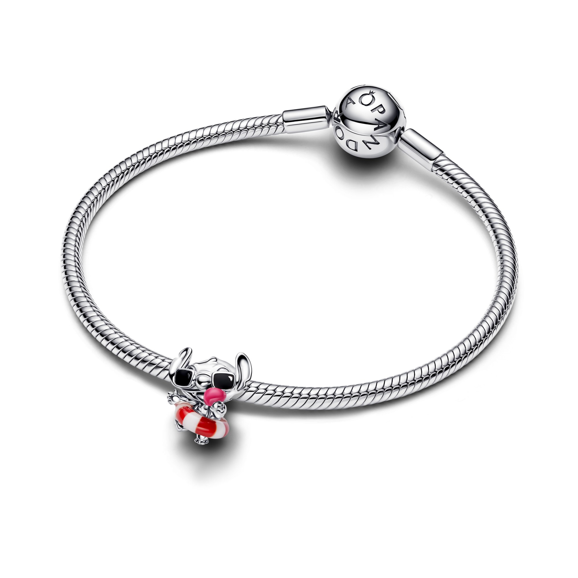 Pandora Disney Stitch Sommer-Spaß charm - Silber - Pink – Ansicht 2
