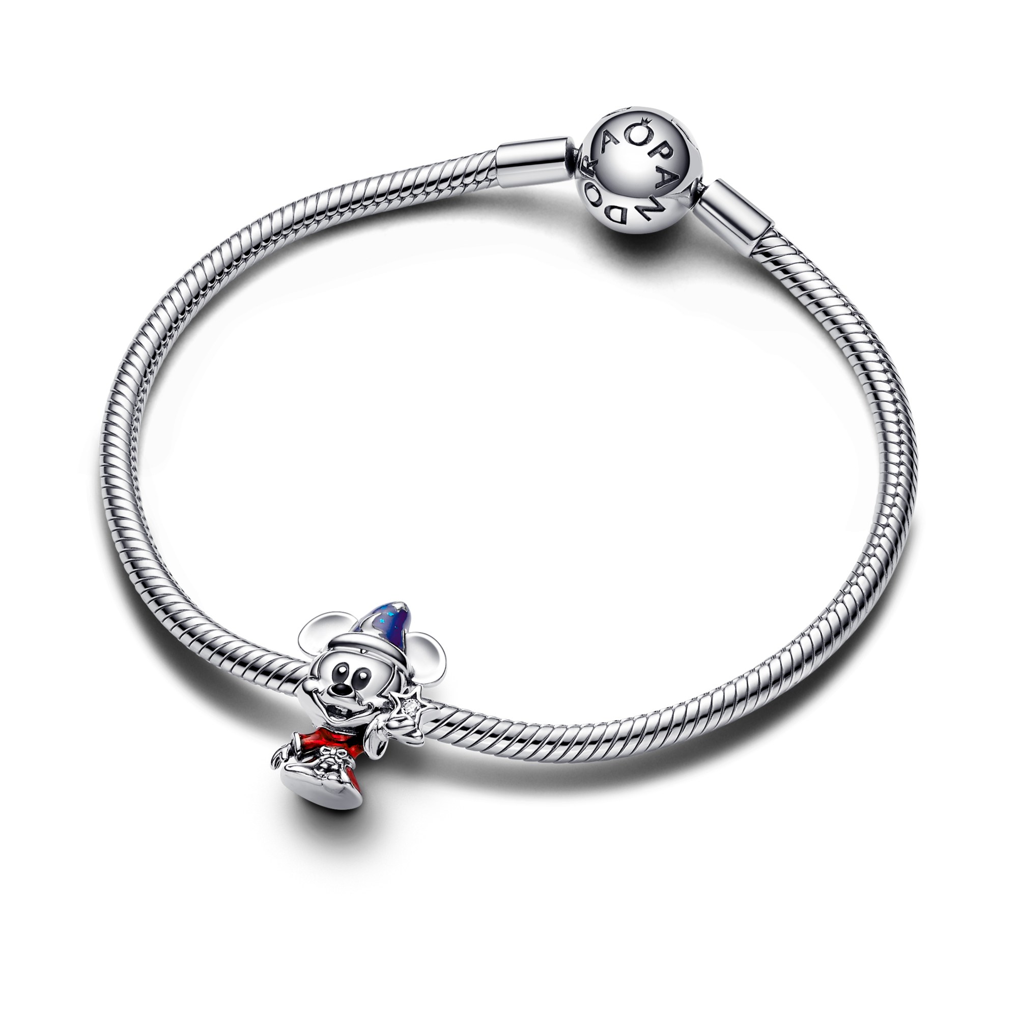Pandora Disney Zauberlehrling Micky Charm - Sterling Silber - Zirkonia Multicolor – Ansicht 2