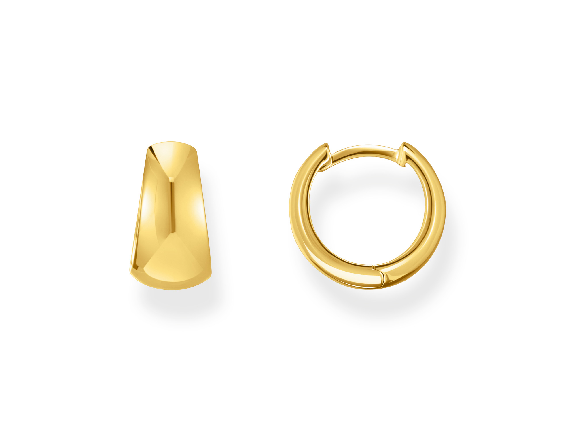 Thomas Sabo CR740-413-39 HOOP EARRINGS Creolen - Silber + 750er Vergoldung - Creolen aus Silber mit 750er Vergoldung von Thomas Sabo, elegant und modern designt, ideal für jeden Anlass, perfekt für stilbewusste Fashionliebhaber.