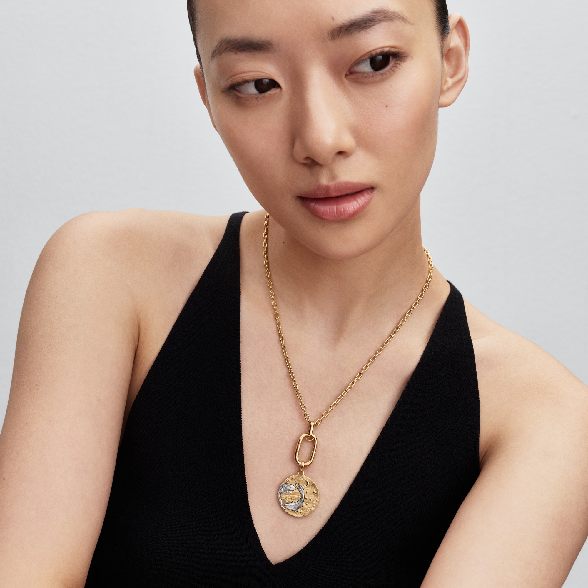 Pandora Me - Gliederhalskette mit aufklappbaren Großen Gliedern - Gelbgold Vergoldung - 70 cm – Ansicht 5