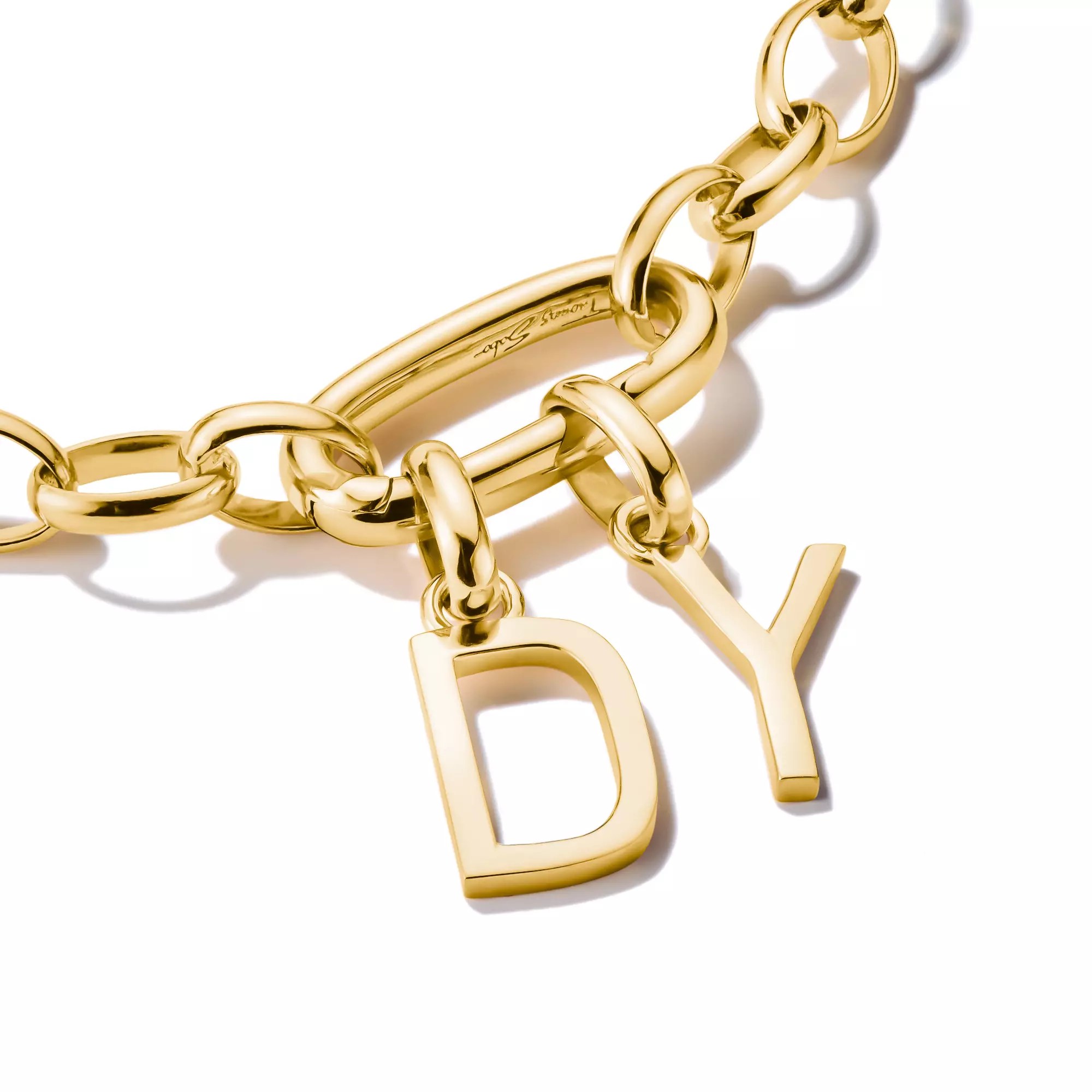 Thomas Sabo Connect - Buchstabe D - Charm mit Öse - Silber & Gelbgold Verg. – Ansicht 3
