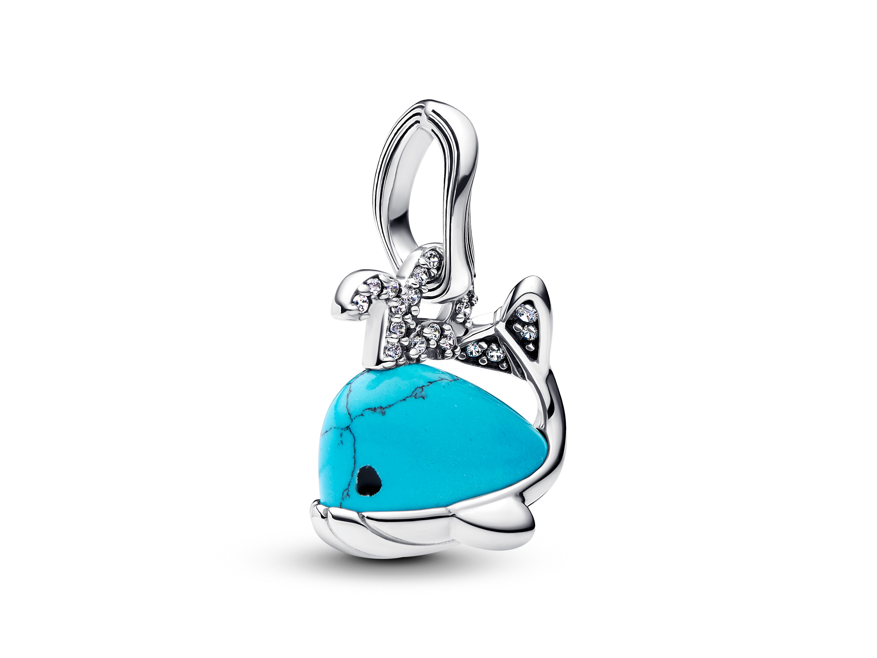 Pandora 793822C01 - Türkisfarbener Wal - Charm - Sterling Silber