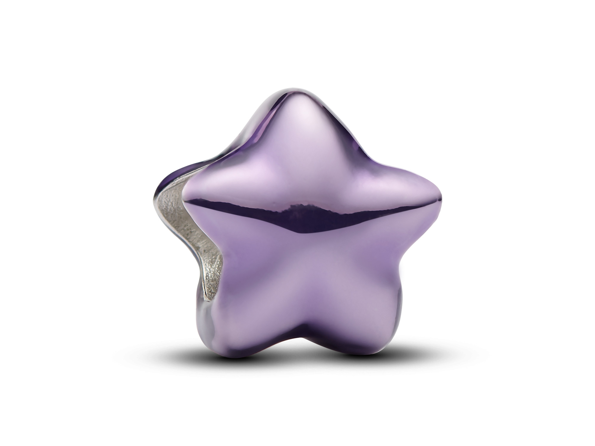 Pandora 794813C01 - Violettes Stern Mini-Charm - Sterling Silber - Emaille Lila