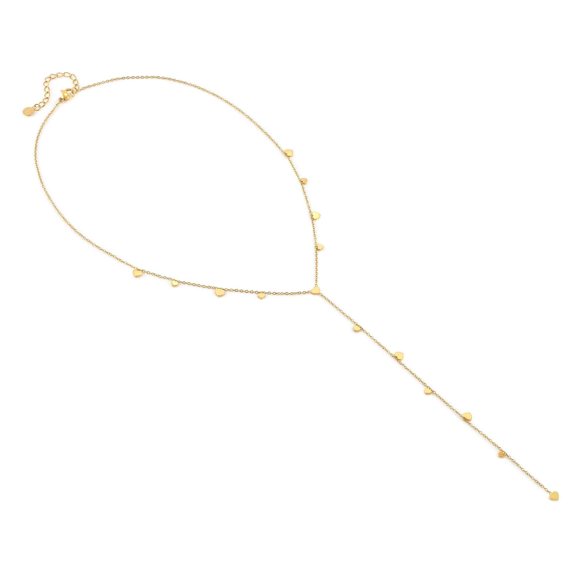 Nomination RITMATIKA Y-Halskette aus - Schmucksymbolen - Herz - Gold PVD-beschichtet – Ansicht 4