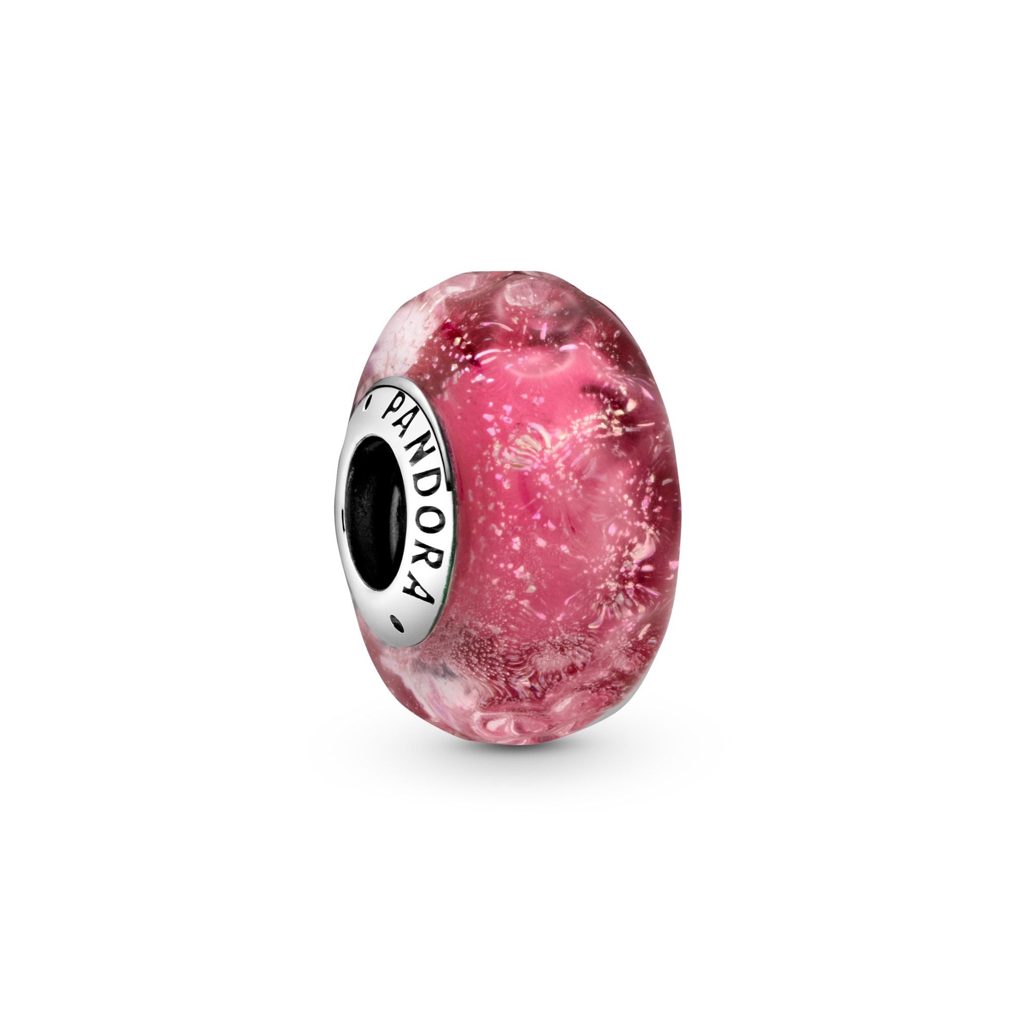 Pandora Silber - Charm - Wavy - Wellig - Glass