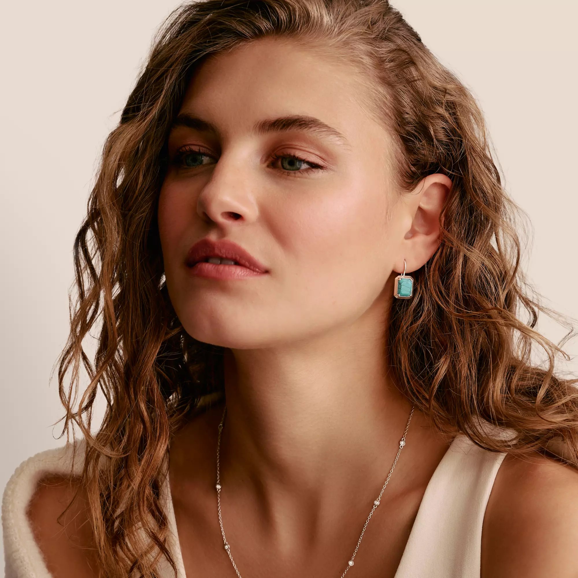 Thomas Sabo ELYNDRA Ohrringe - Sterling Silber & imit. Türkis - Türkis – Ansicht 4