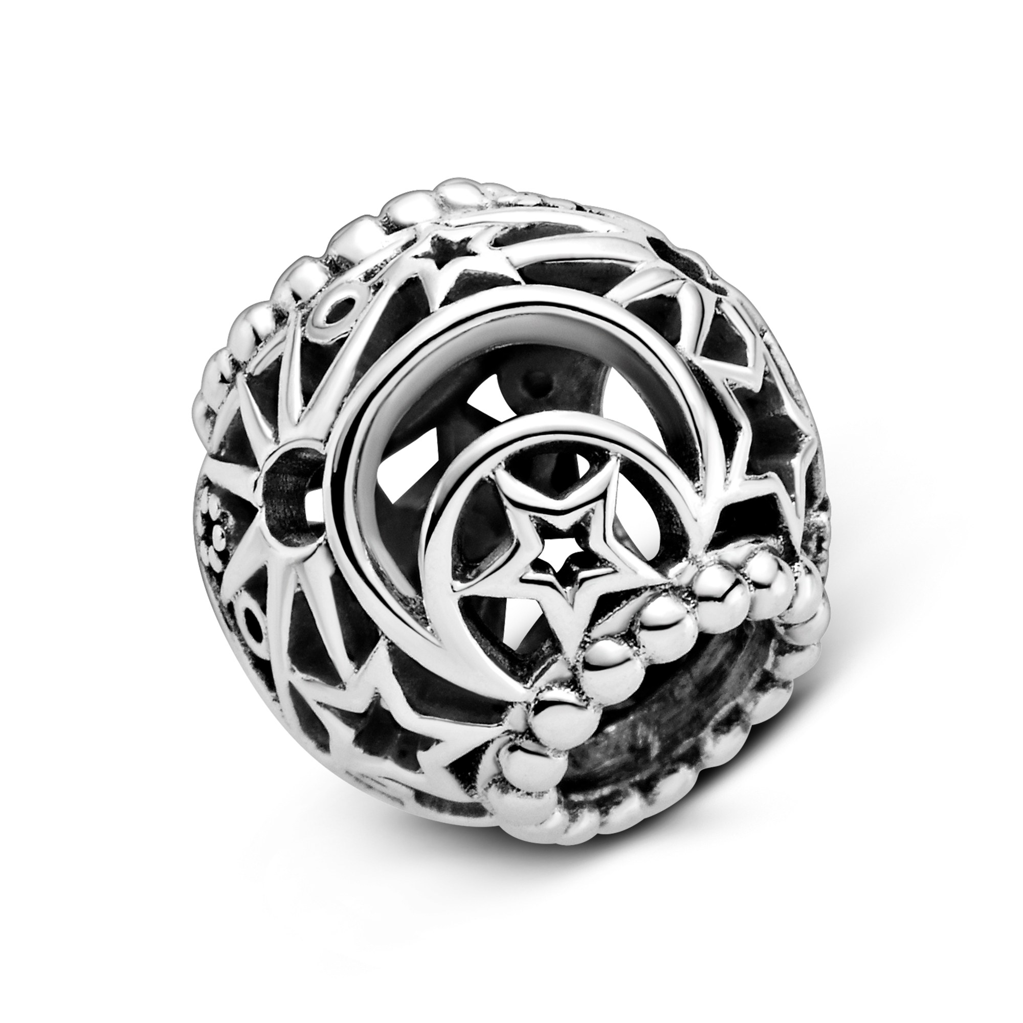 Pandora Passions - Charm - Durchbrochene Sonne - Sterne & Mond - Silber – Ansicht 3