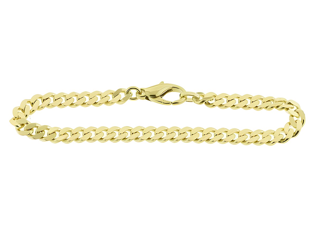 Armband Panzer aus Gold 585 mit einer Länge von 19,5 cm, opulent im Design, hergestellt von Juwelier Harnisch, ideal für stilvolle Akzente.
