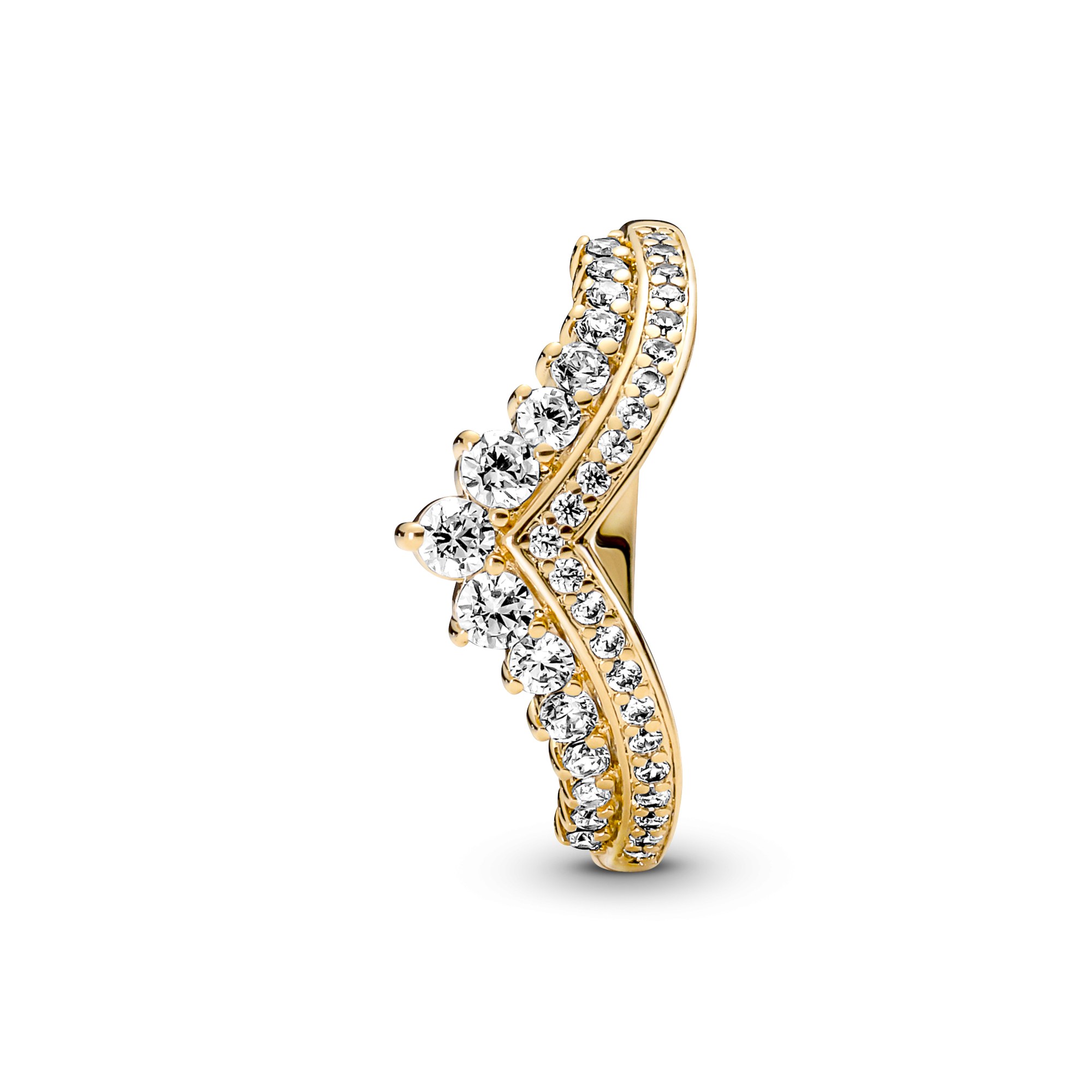 Pandora zeitloser Wunsch Tiara Ring - Gelbgold vergoldet - Zirkonia – Ansicht 3