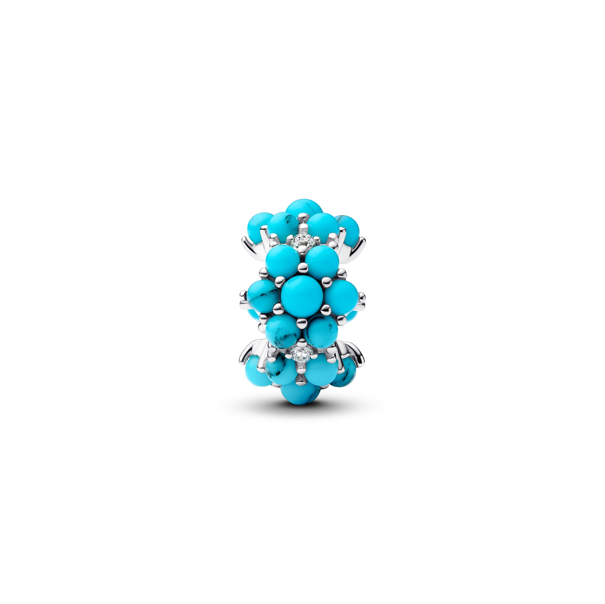 Pandora Türkisfarbener Ozean Charm - Sterling Silber – Ansicht 3