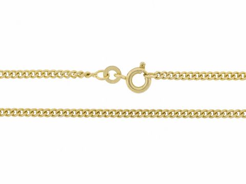 Panzerkette aus Gold 585, 60 cm, diamantiert, mit einer Gliedergröße von 2,3 x 1,2 mm, Hersteller Juwelier Harnisch, über 55 cm.