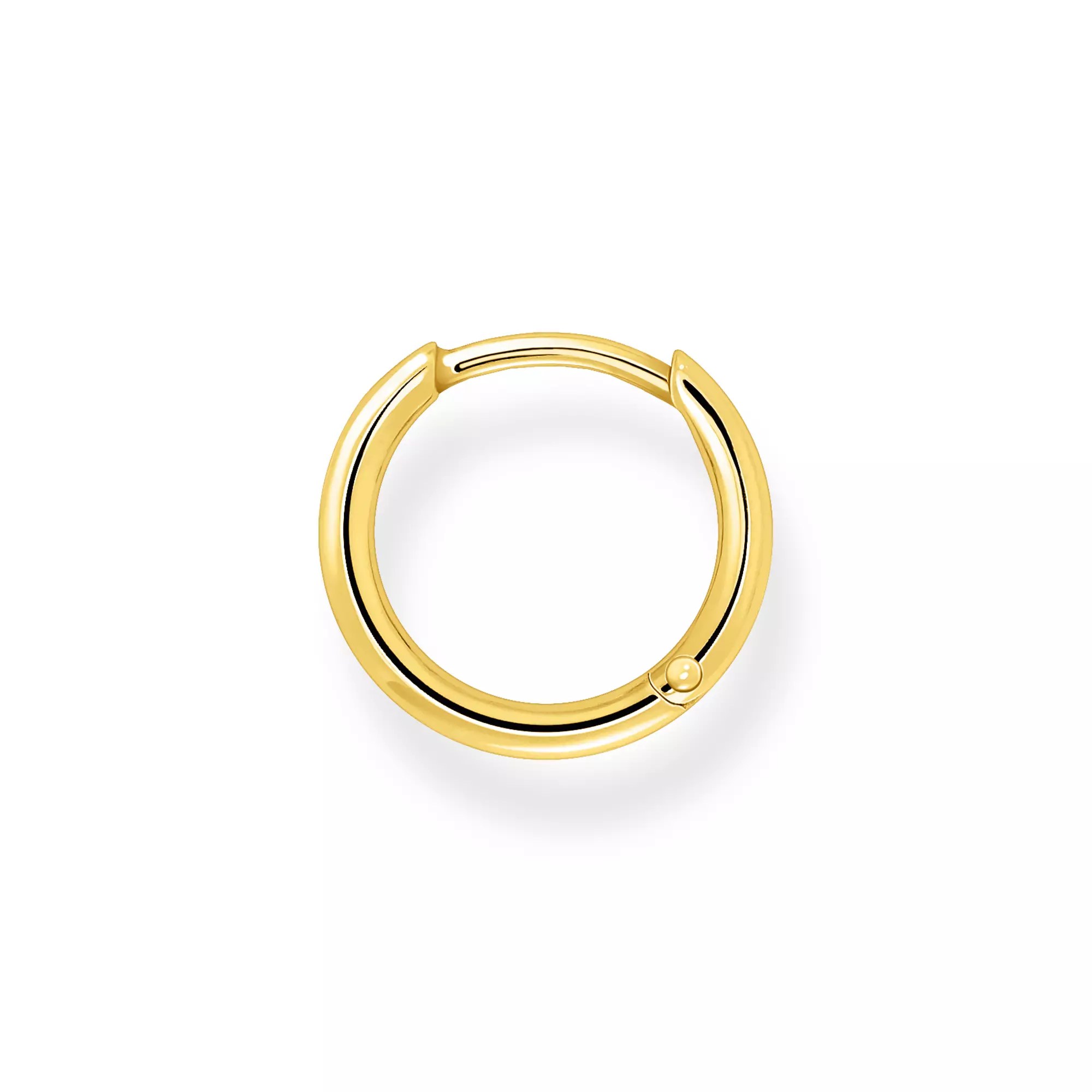 Thomas Sabo Einzel Creole klassisch gold – Silber – 15 mm hoch – Ansicht 2