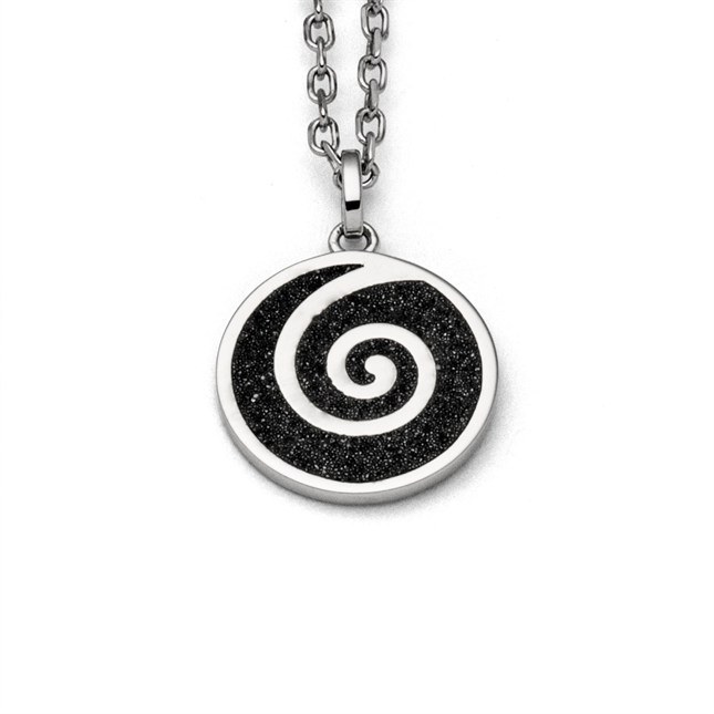 DUR Anhänger Lavasandspirale 2.0 - Sterling Silber - Lavasand – Ansicht 2
