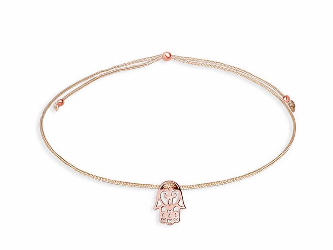 Xenox Sterling Silber Armband XS1676R CRAZY DAISY in Roségold Vergoldung mit Fatimahand Detail, elegant und filigran, ideal für modische Akzente.