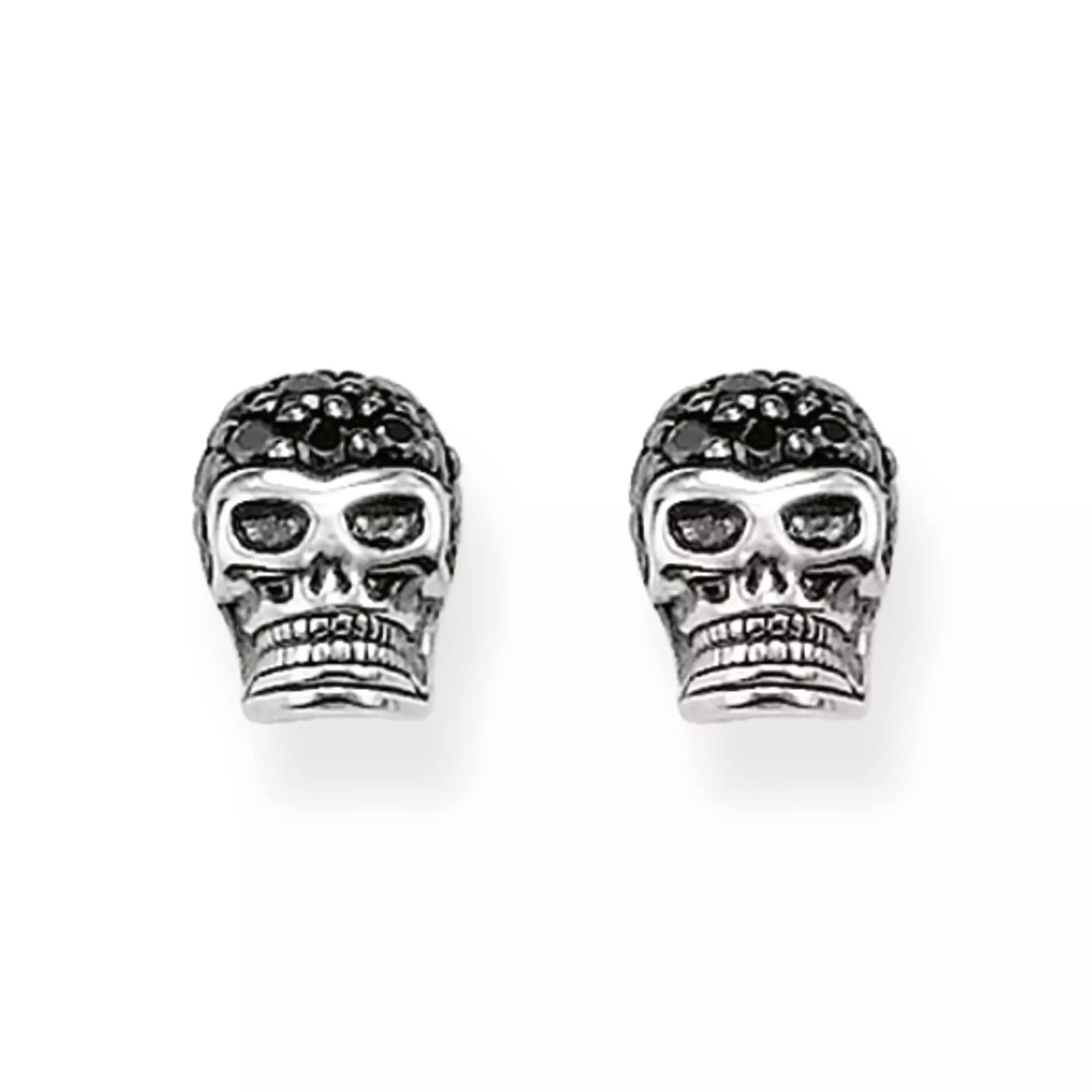 Thomas Sabo Ohrstecker Totenkopf – Silber – Zirkonia