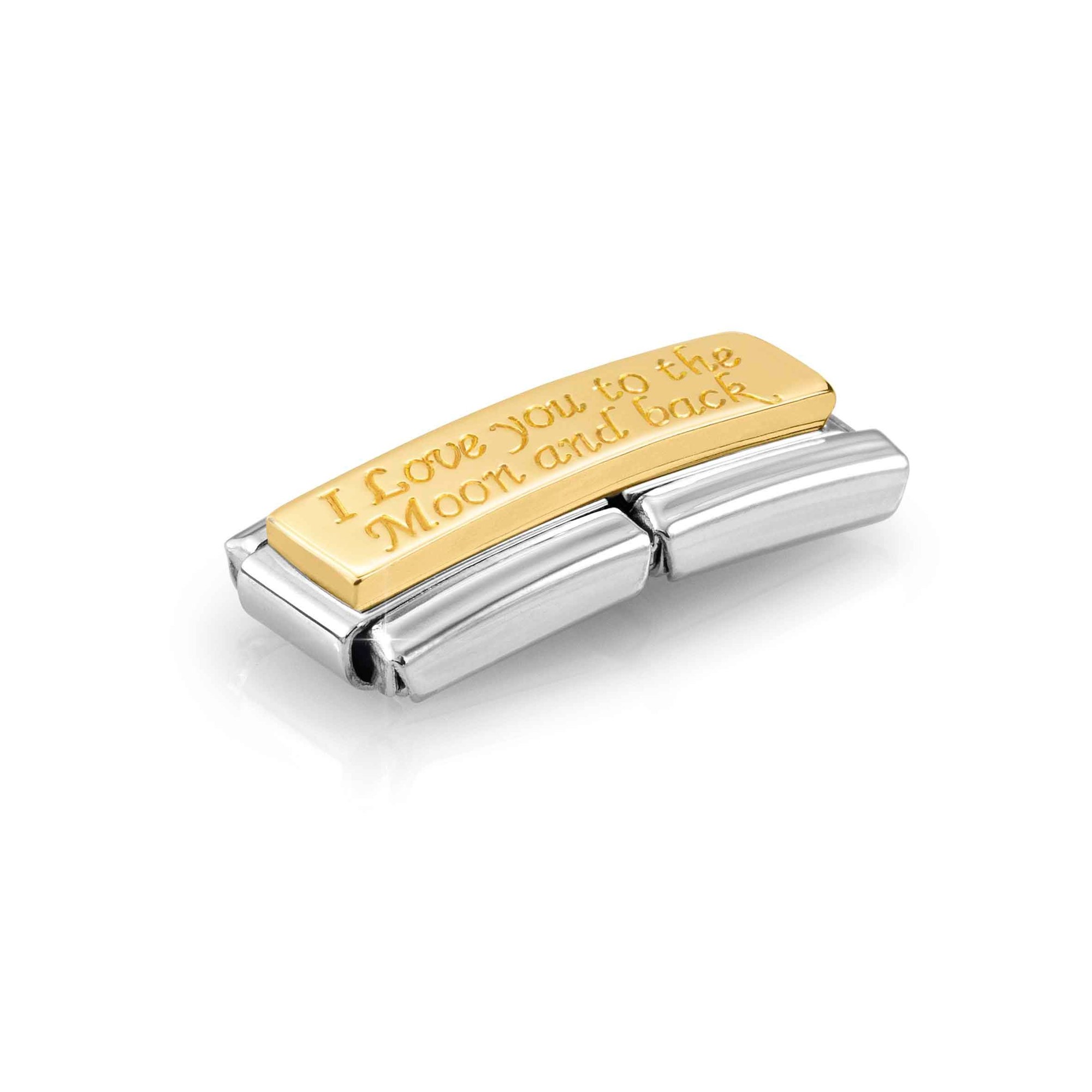 Nomination Composable Classic Charm To the moon and back - Edelstahl, Gold 750 Gelbgold – Ansicht 4