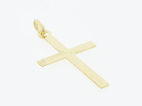 Gold Anhänger Kreuz 333 Gold klassisch 2,9 cm, Hersteller Juwelier Harnisch, zeitloses Design für jeden Anlass, ideal als Geschenk oder für den persönlichen Gebrauch.