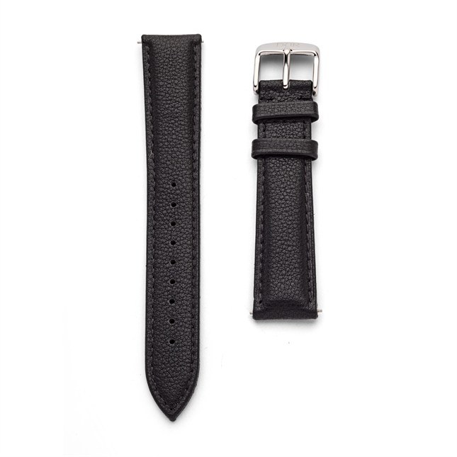 DUR Rindsleder Schwarz - 18 mm - Uhren Ersatzarmband – Ansicht 2