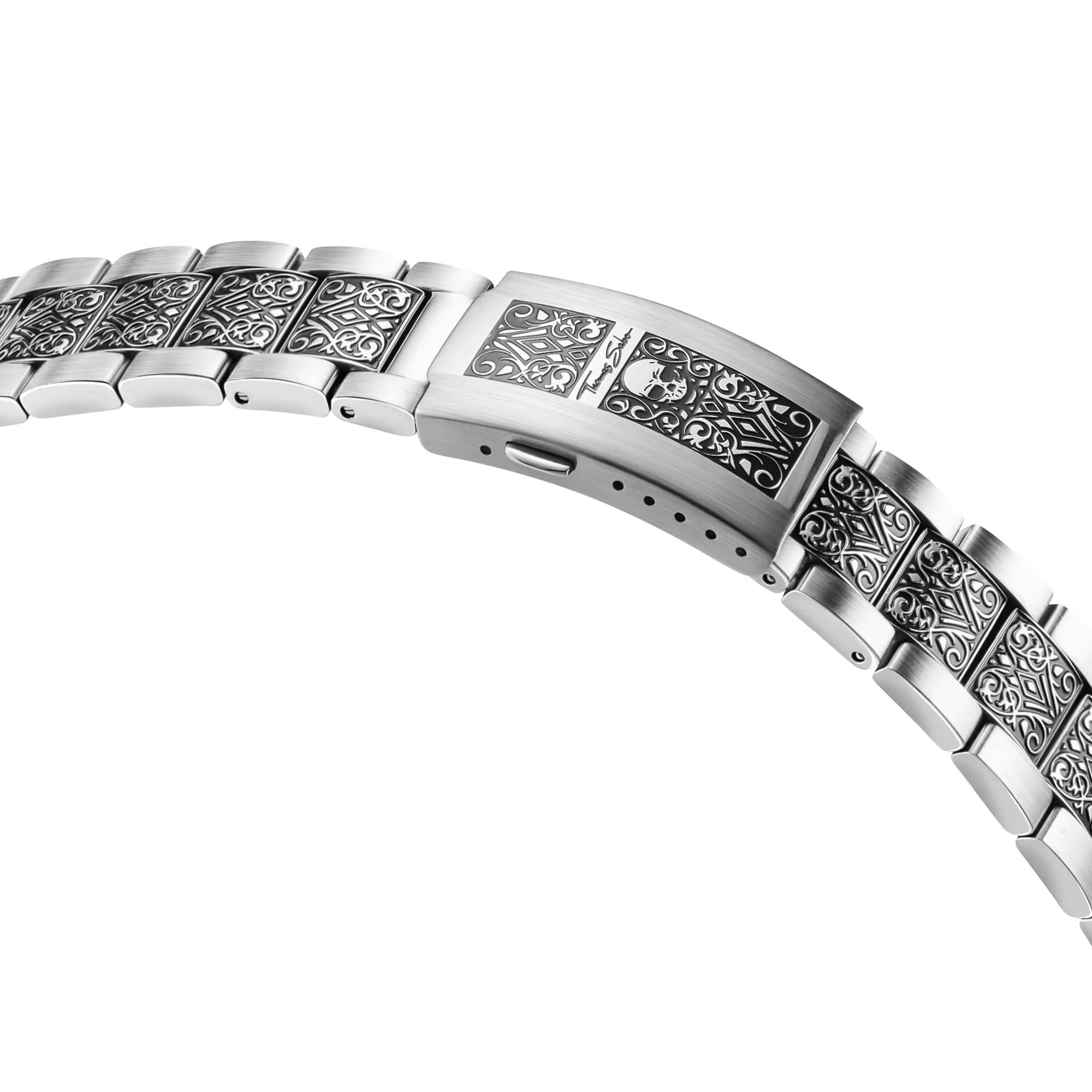 Thomas Sabo Uhr - Rebel at Heart Totenkopf - Ziffernblatt grün – Ansicht 3