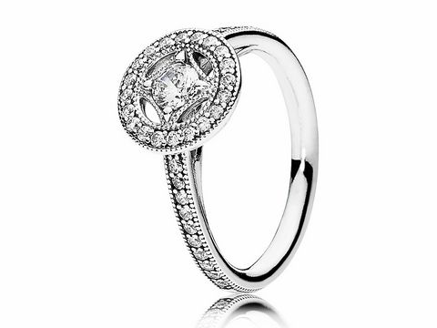 PANDORA - 191006CZ Vintage Zauber - Silber Ring - Zirkonia - Gr. 56