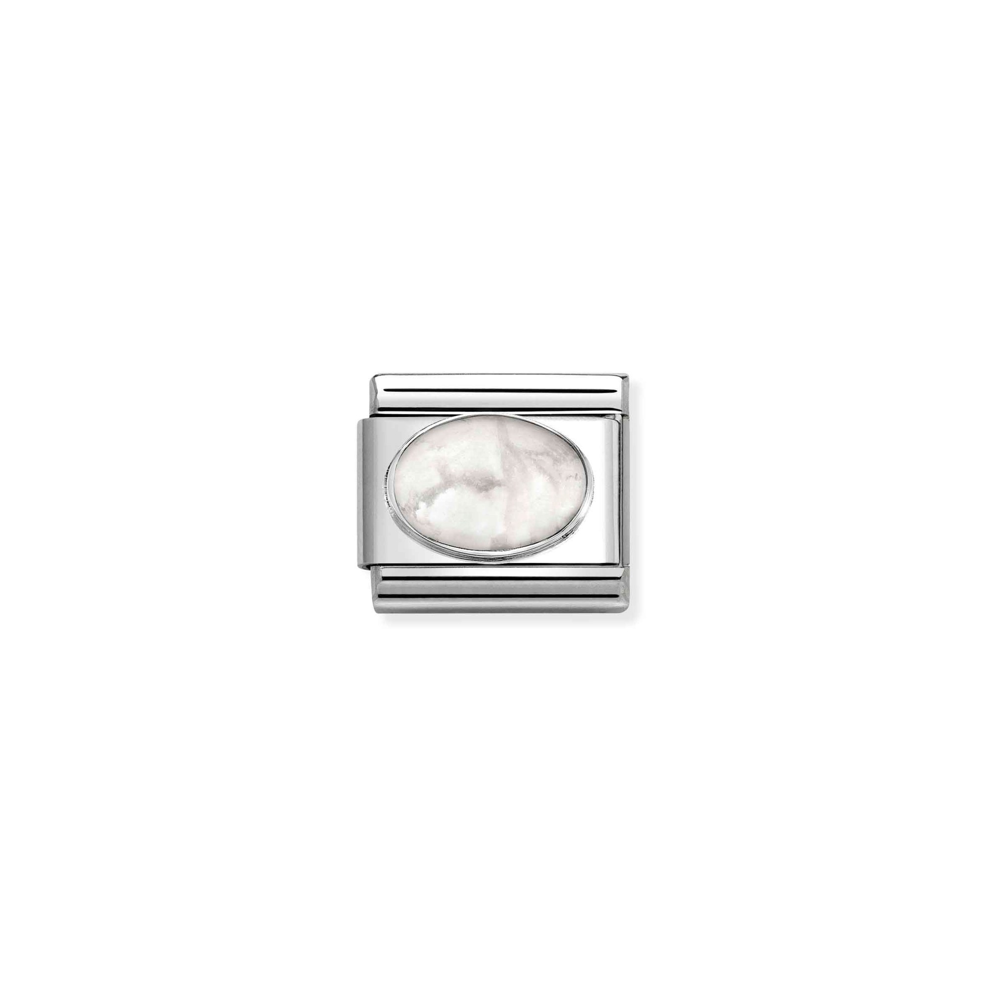 Nomination Composable Classic Charm Howlith - Edelstahl, Sterling Silber