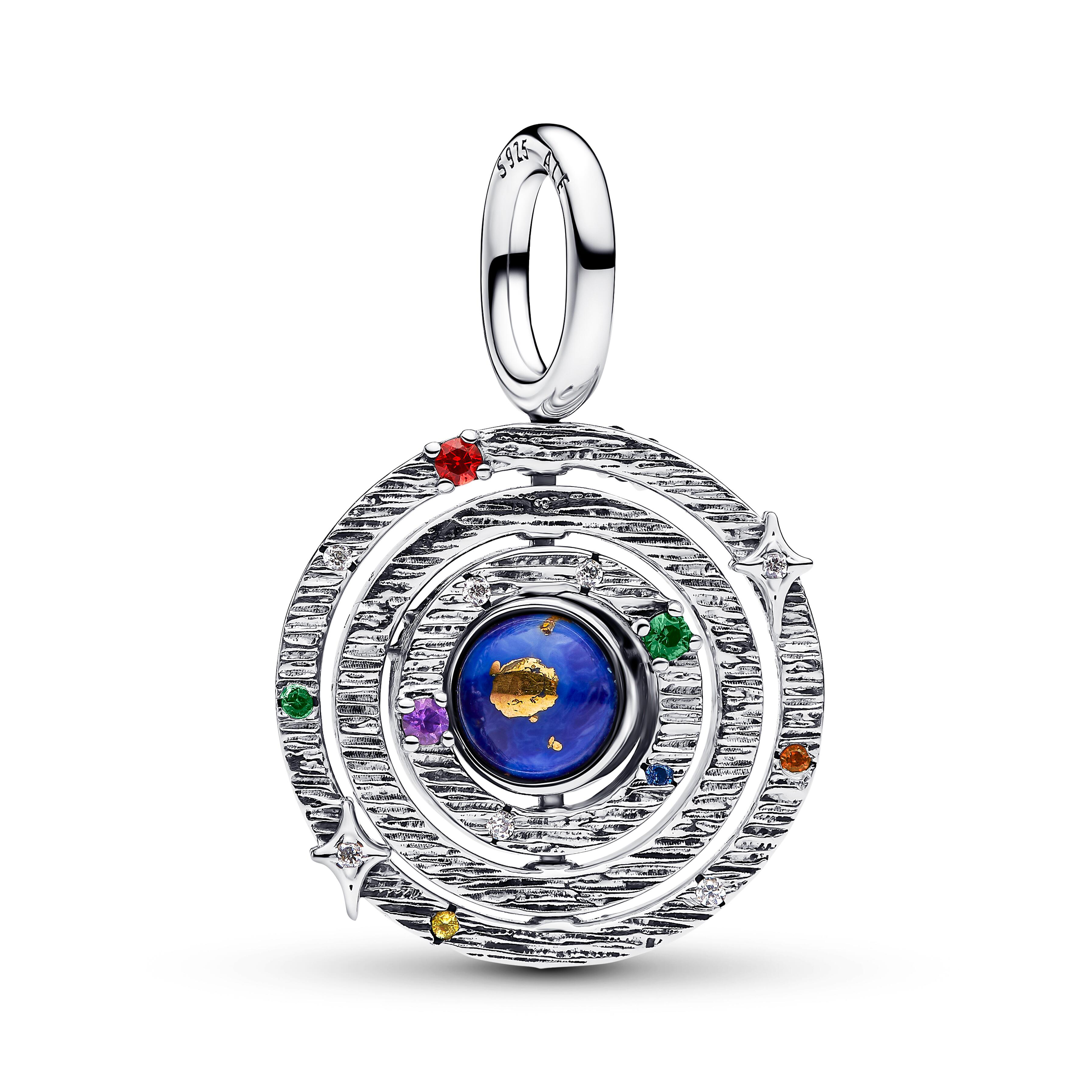 Pandora Moments - Hänge-Charm Armillarsphäre - Sterling Silber - drehbar - 795031C01