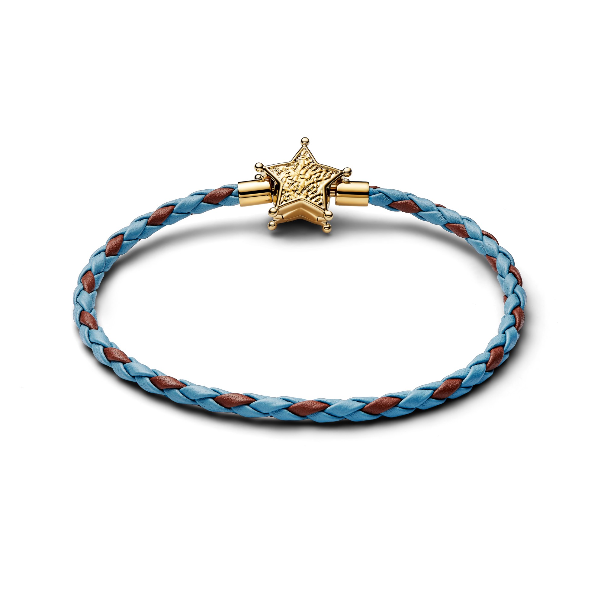 Pandora Disney Pixar Toy Story Sheriffstern-Armband - Blau - 17,50 cm - Gelbgold Vergoldung – Ansicht 2