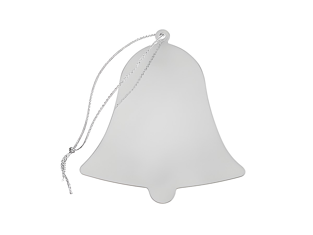 Glocke aus Metall mit Gravur, Hersteller Juwelier Harnisch, ideal als Geschenk Anhänger oder zur Dekoration an einem Baum, schlichtes Design für jeden Anlass.