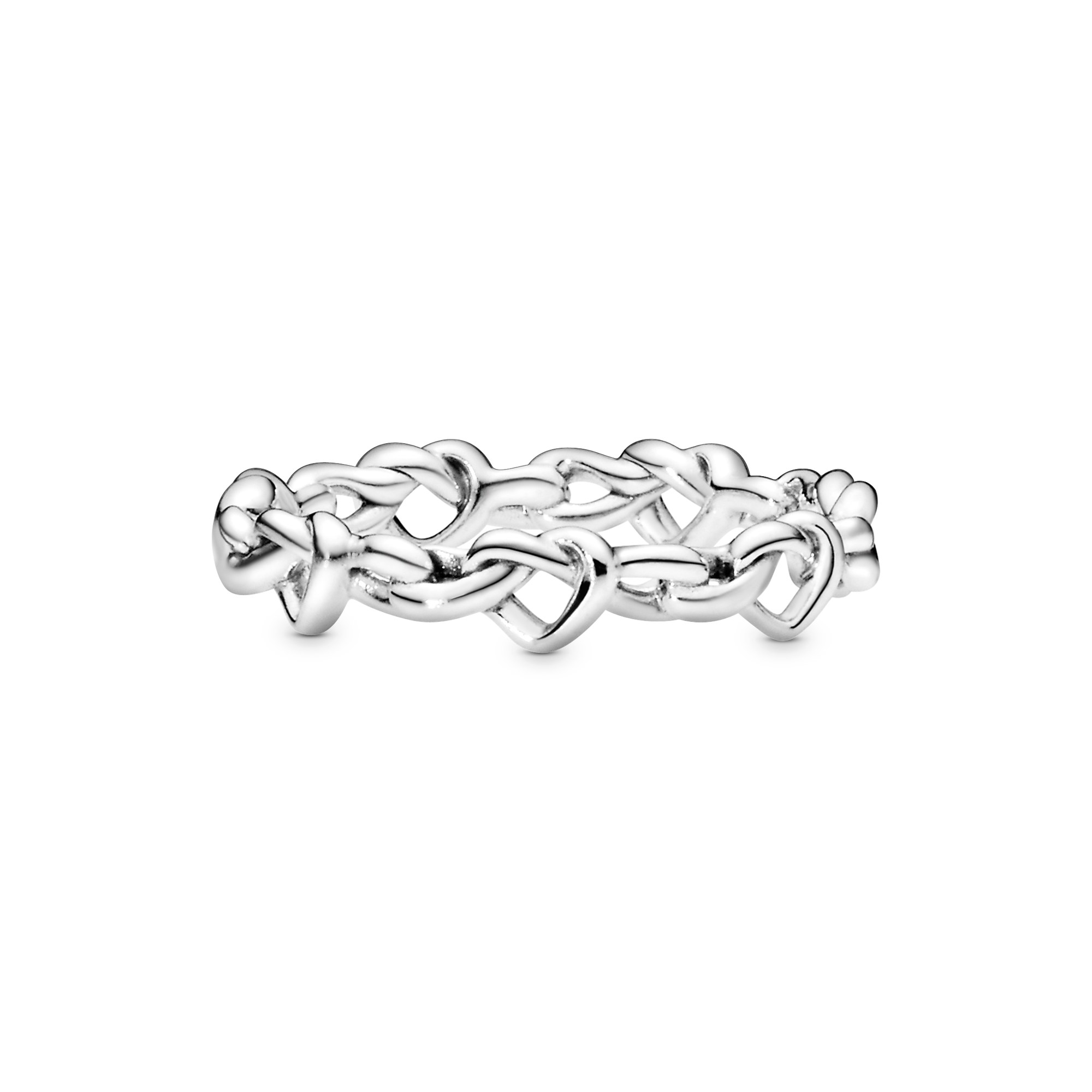 Pandora Ring mit geknoteten Herzen - Sterling Silber – Ansicht 4