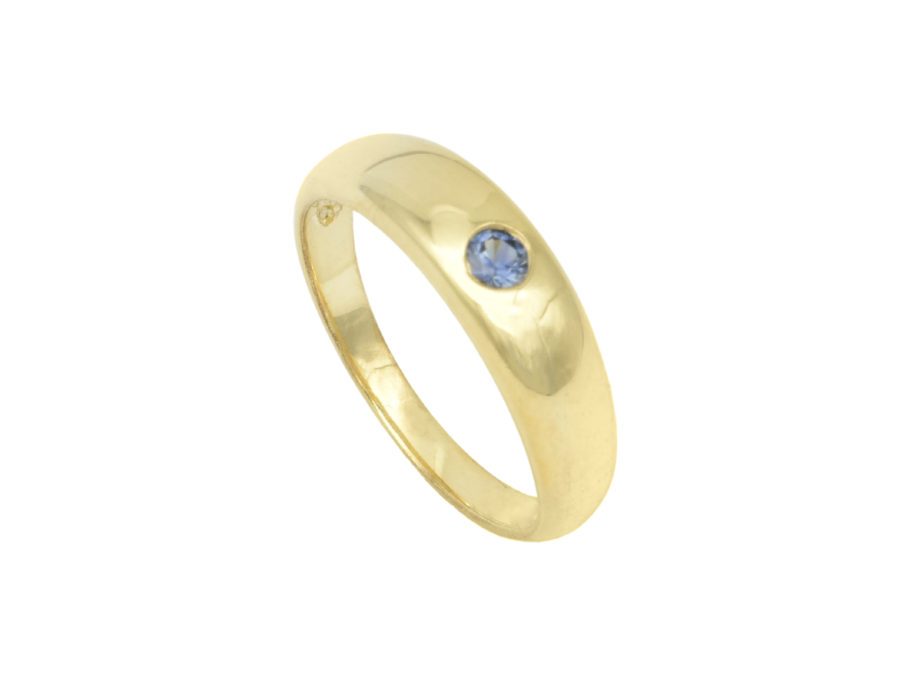 Taufring Gold 585 mit echtem Saphir Kinderschmuck Taufe