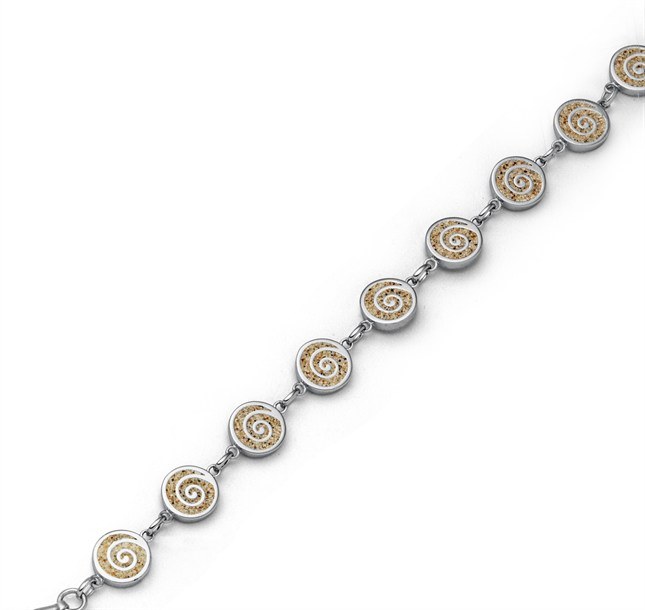 DUR Armband Sandspirale 2.0 - Sterling Silber - 16,5cm-19,5cm – Ansicht 2