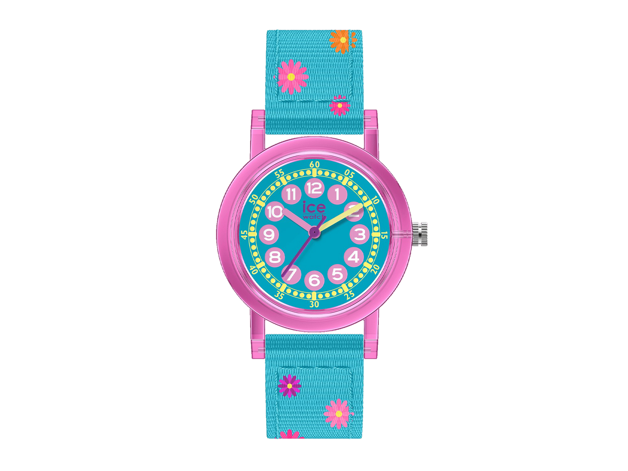 Ice Watch 024497 ICE learning Uhr in Pink und Blau, Extra Small, mit buntem Ziffernblatt und blühendem Armband, ideal für Kinder und trendy Freizeitlooks, Hersteller Pandora, Neuheiten.