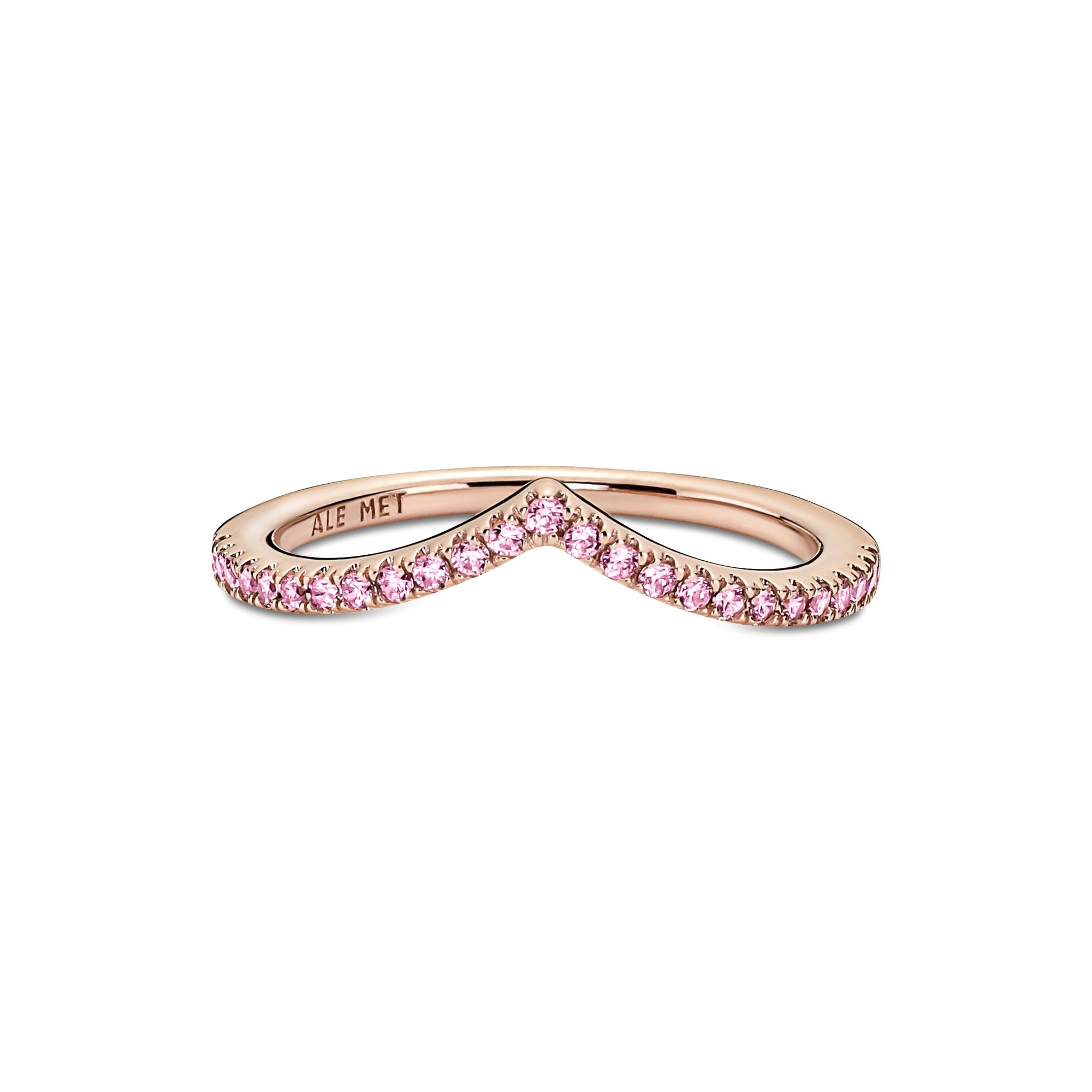 Pandora Ring ohne Zeitlimit - Roségold vergoldet - Zirkonia - Pink Ansicht 2 – Ansicht 2