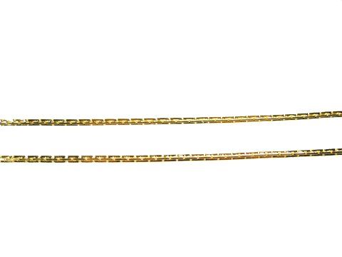 Hochwertige Doublé Kette in Boston Stil, 81,5 cm lang und 2,1 mm dick, vergoldet, Hersteller Juwelier Harnisch, ideal für stilvolle Schmuckkombinationen.