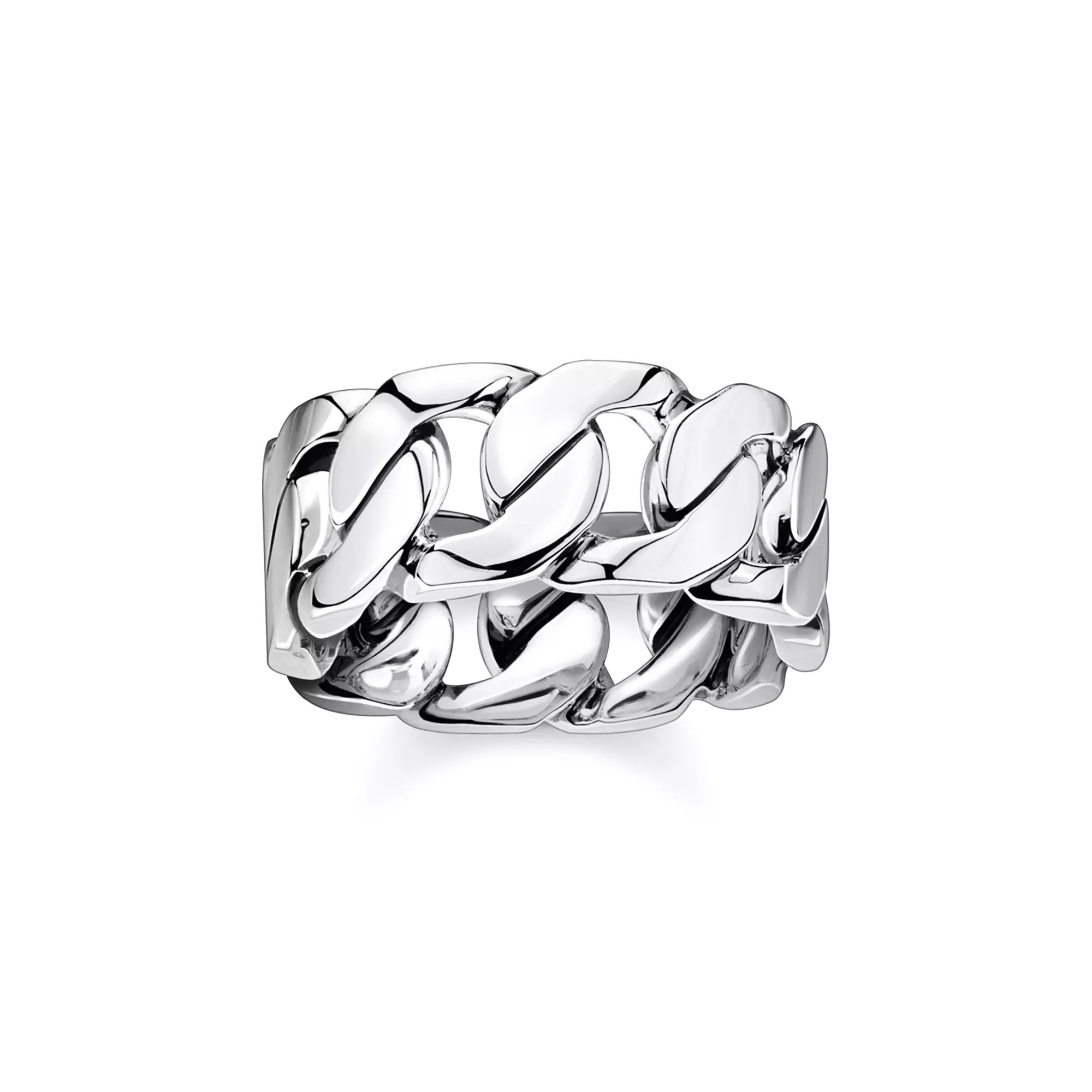 Thomas Sabo Ring - Ring mit Panzerketten - Design - Silber gesch.