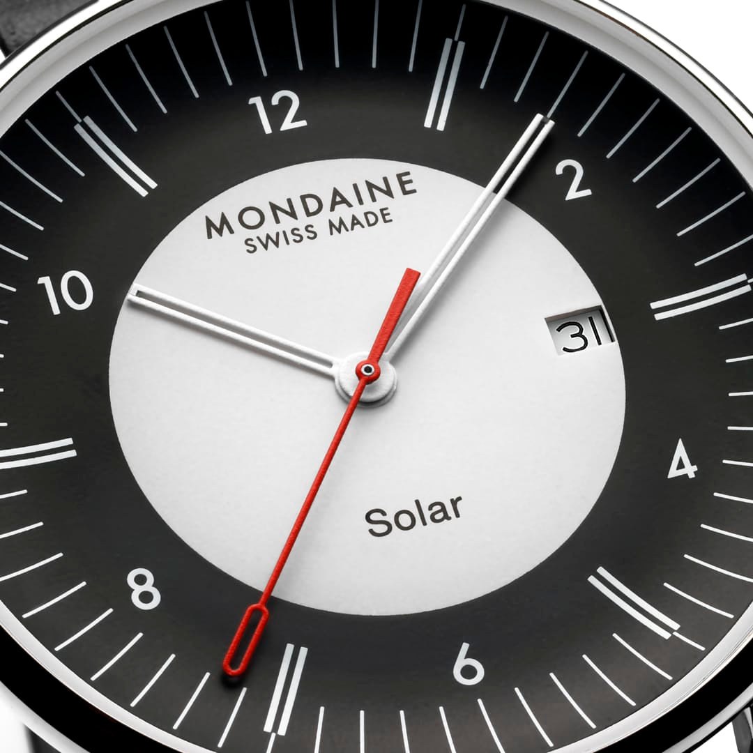 Mondaine Uhr MLE.41920.LBV - Doppio Big - SOLAR - Schwarz - 41 mm – Ansicht 2