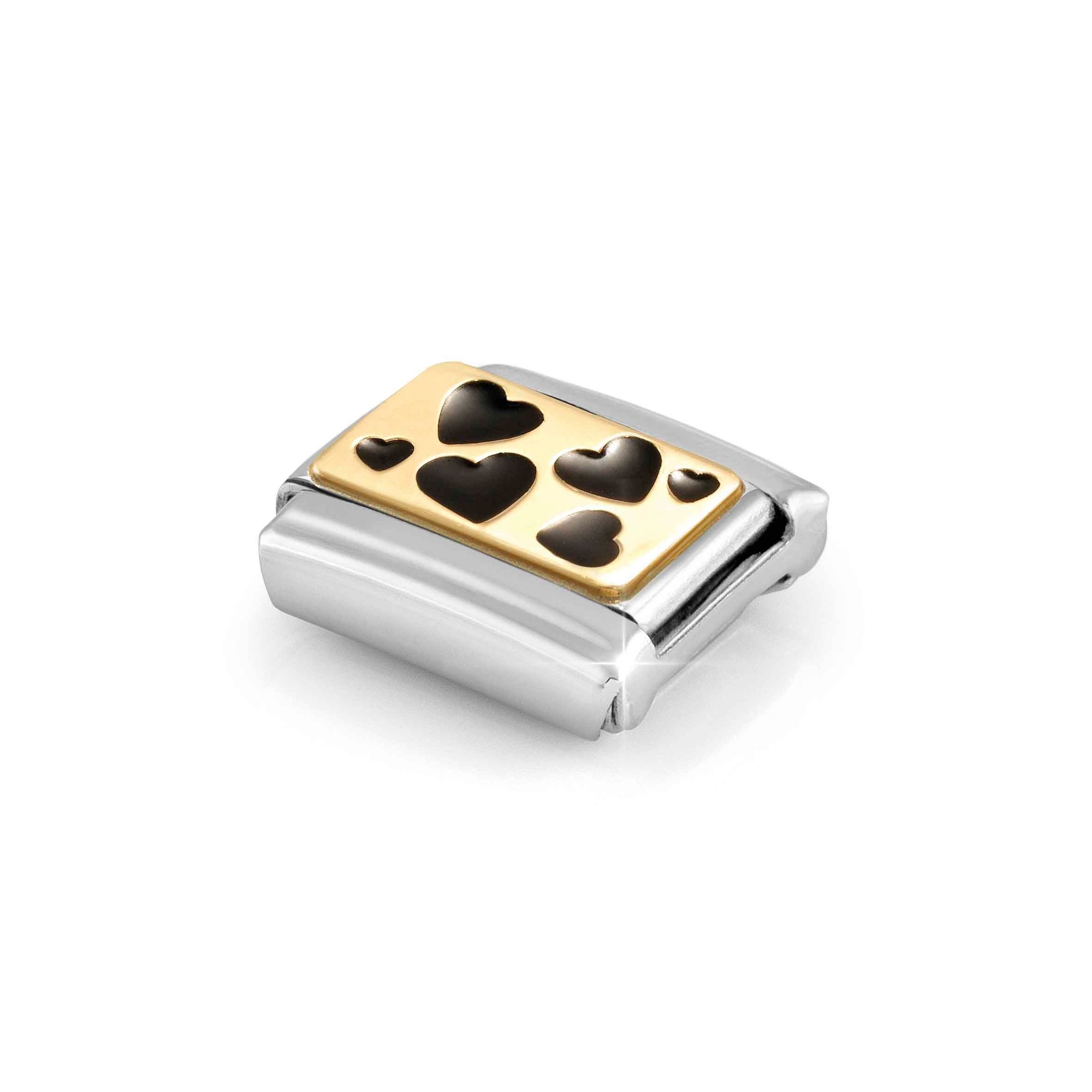 Nomination Herzenmuster - Schwarz Element - Classic Gold – Ansicht 5