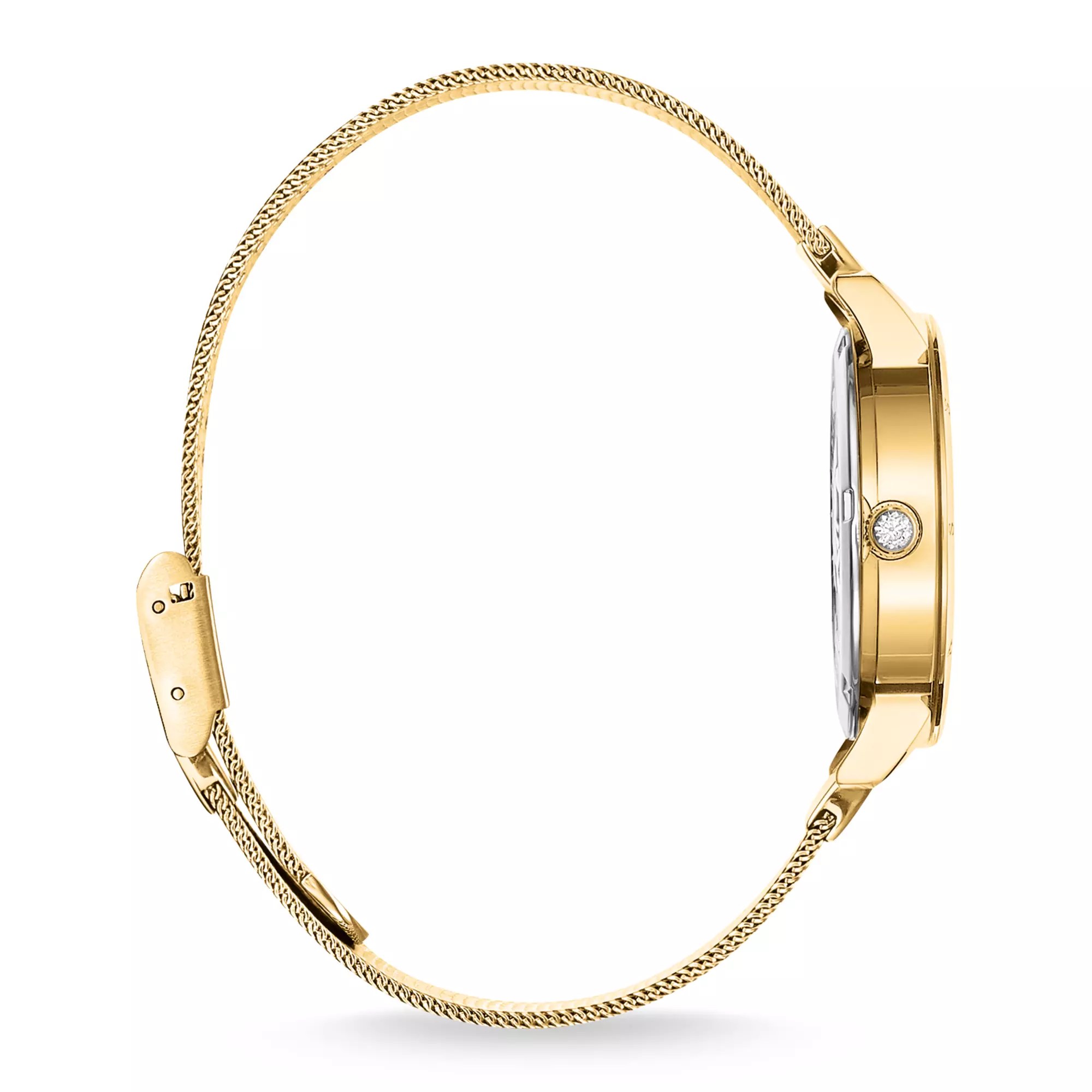 Thomas Sabo Damenuhr mit 33 mm, Libellen und Steinen goldfarben – Ansicht 3