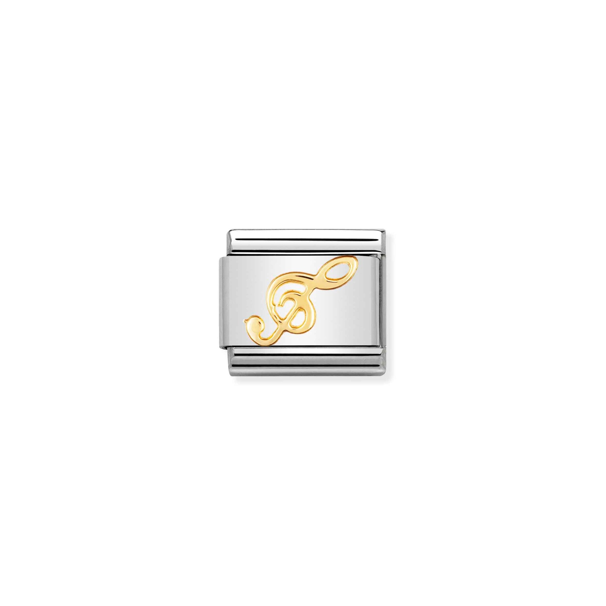 Nomination Composable Classic Charm Violinschlüssel - Edelstahl, Gelbgold