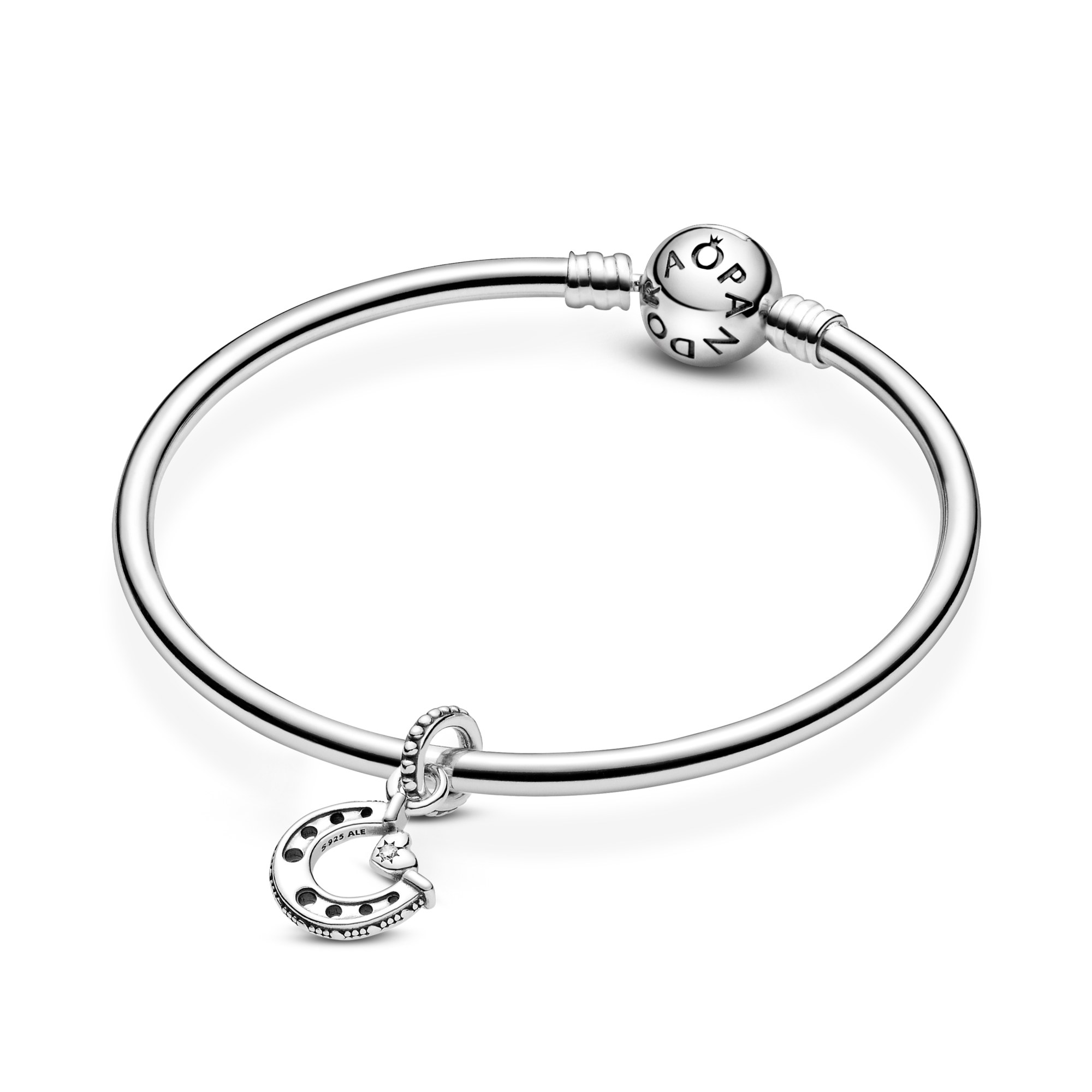 Pandora Passions - Charm - Viel Glück Hufeisen - Silber - Zirkonia – Ansicht 5
