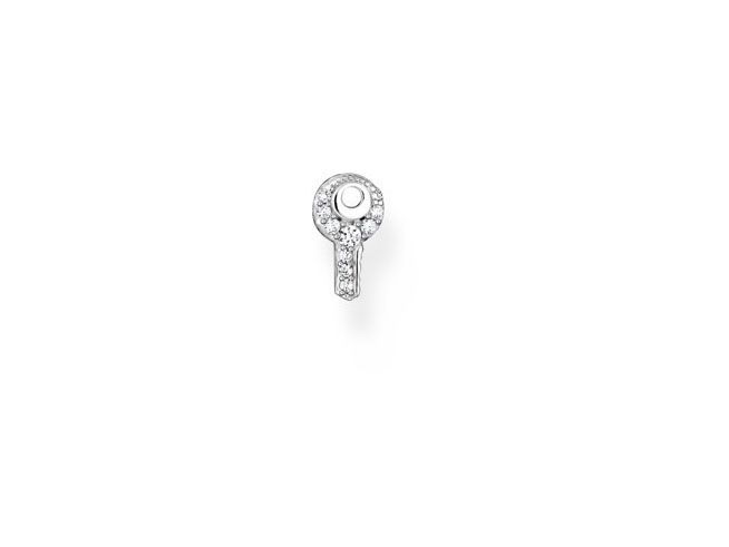 Thomas Sabo Ohrstecker Einzelstück H2220-051-14 aus Sterling Silber mit Zirkonia in weiß, elegantes Design, ideal für jeden Anlass, perfektes Schmuckstück für stilbewusste Frauen.