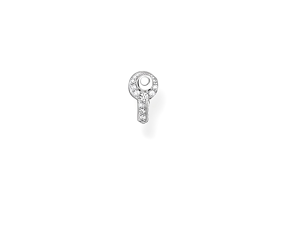 Thomas Sabo Ohrstecker Einzelstück H2220-051-14 aus Sterling Silber mit Zirkonia in weiß, elegantes Design, ideal für jeden Anlass, perfektes Schmuckstück für stilbewusste Frauen.
