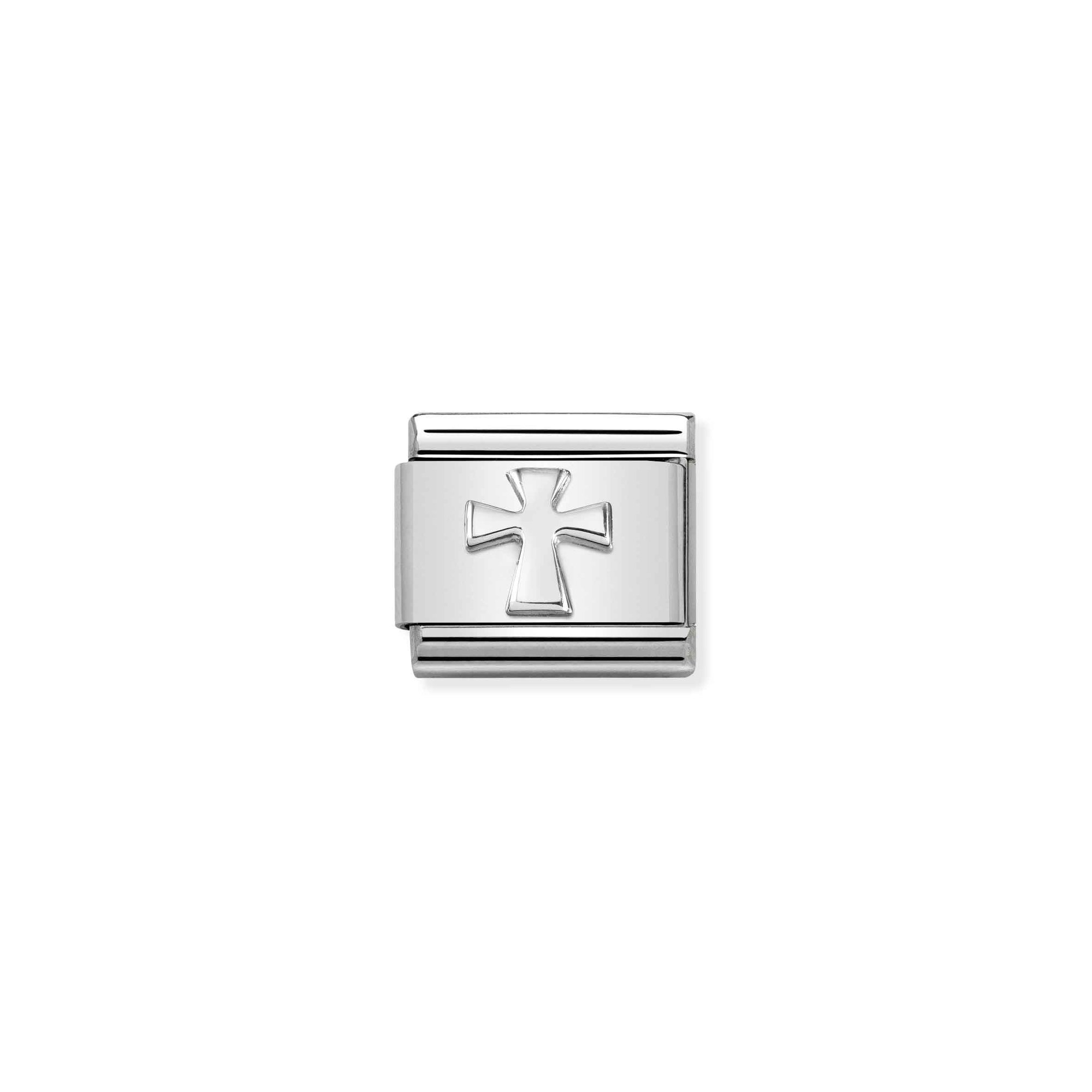 Nomination Composable Classic Charm Kreuz - Edelstahl, Sterling Silber