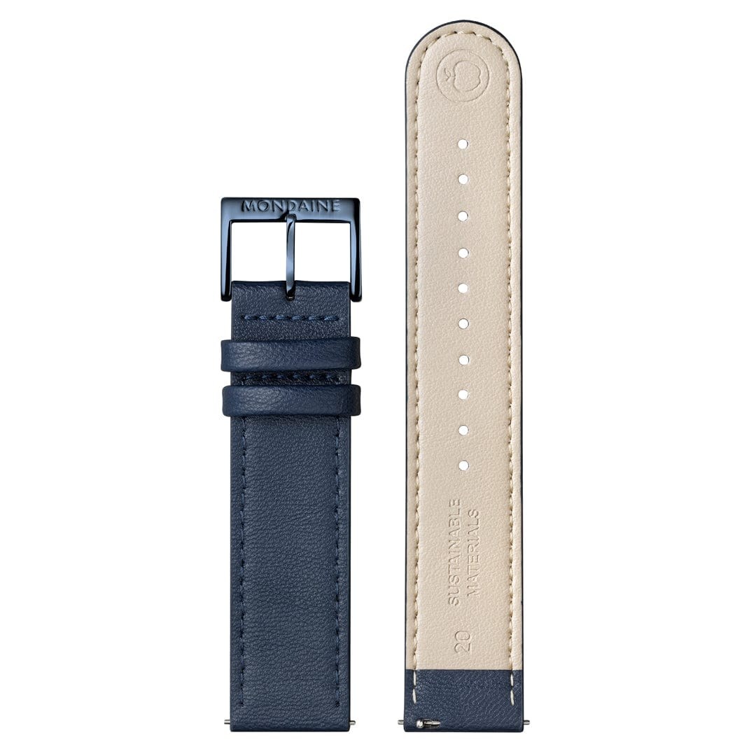 Mondaine Uhr - Doppio - Blau - 41 mm – Ansicht 4