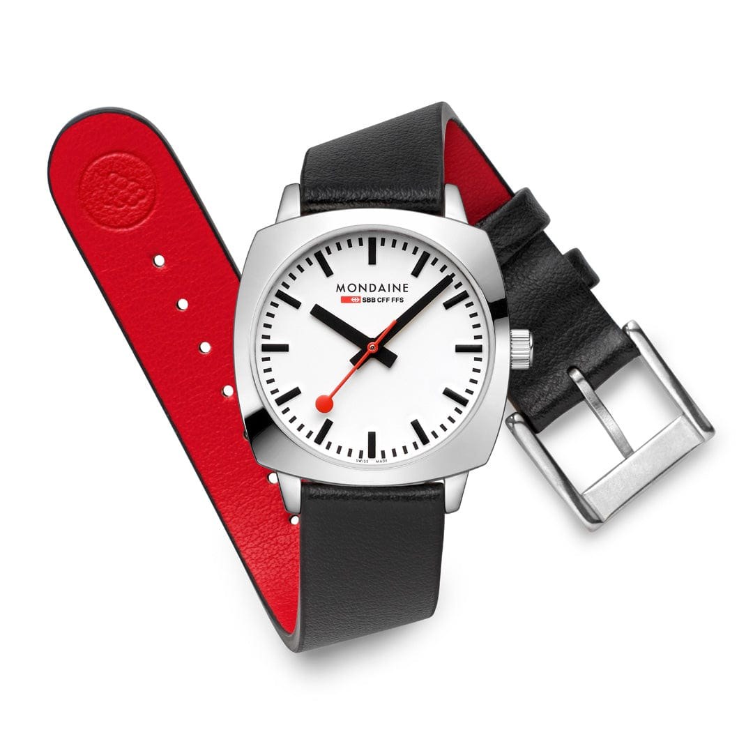 Mondaine Cushion - MSL.31110.LBV - 31 mm - Armbanduhr – Ansicht 4