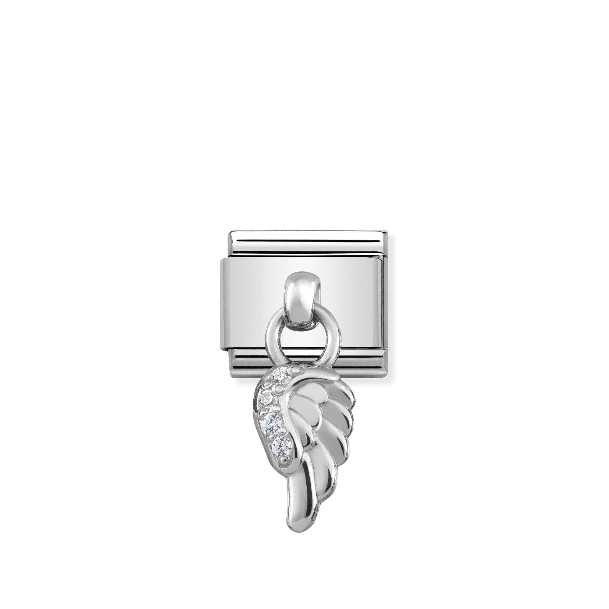 Nomination Classic CHARMS Edelstahl + Silber - Flügel