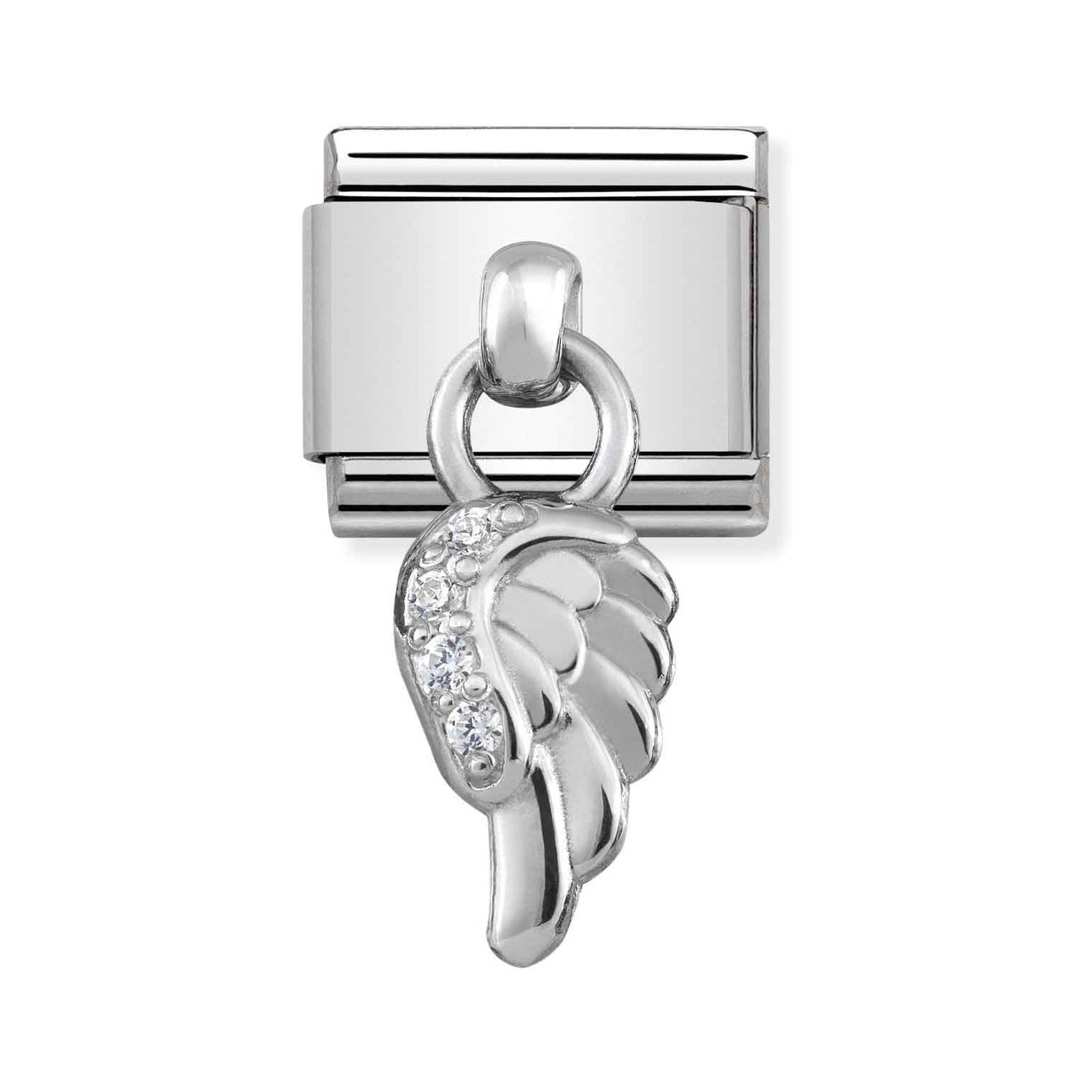 Nomination Classic CHARMS Edelstahl + Silber - Flügel