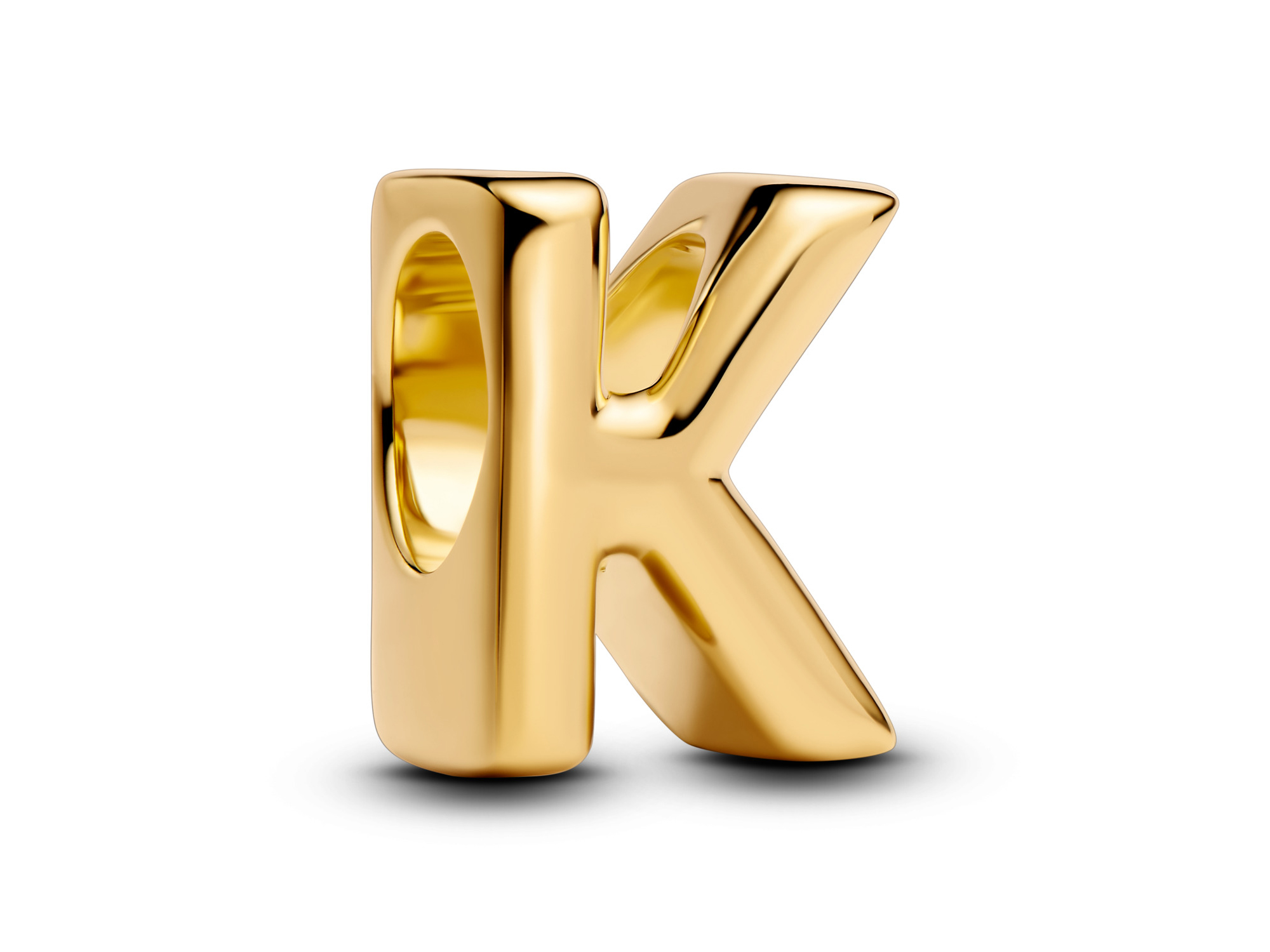 Pandora 763957C00 Buchstabe K - Alphabet - Gelbgold Vergoldung