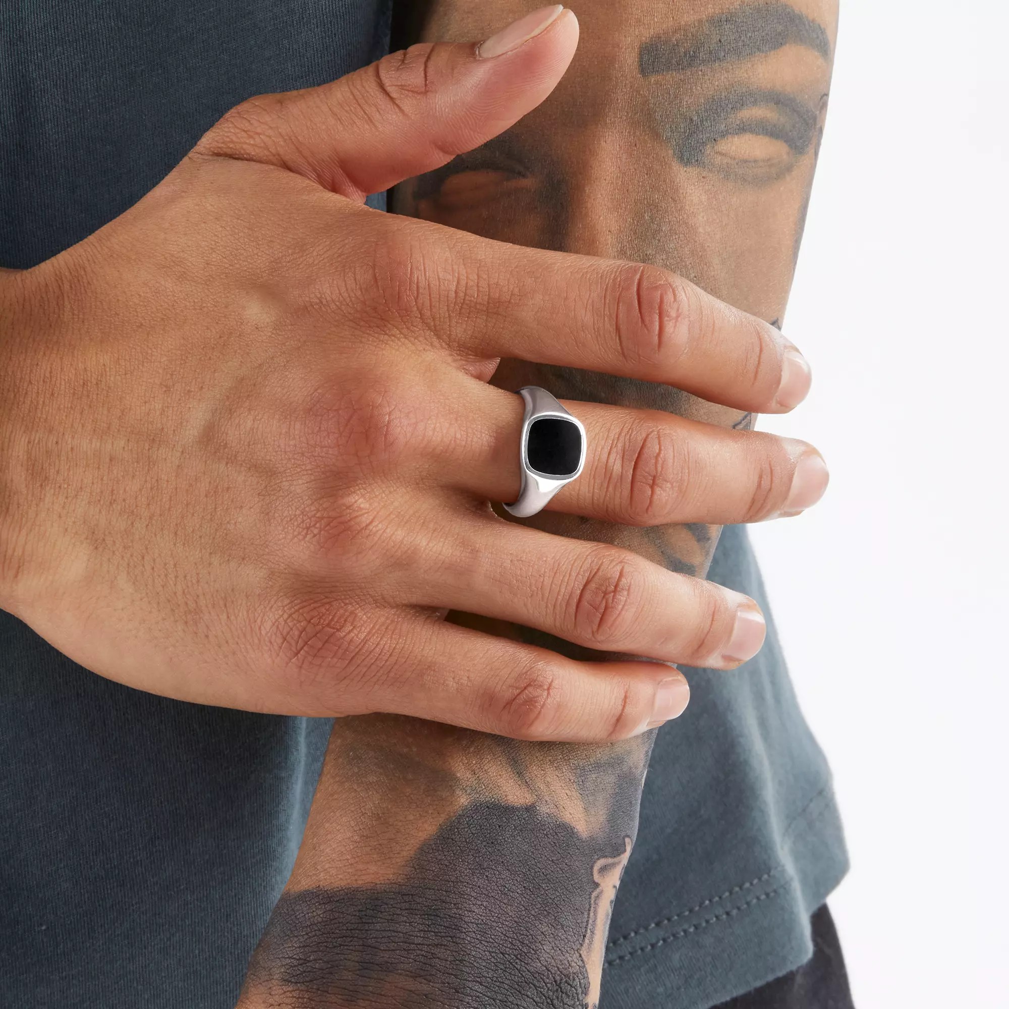 Thomas Sabo Ring Sterling Silber + Onyx schwarz – Ansicht 3